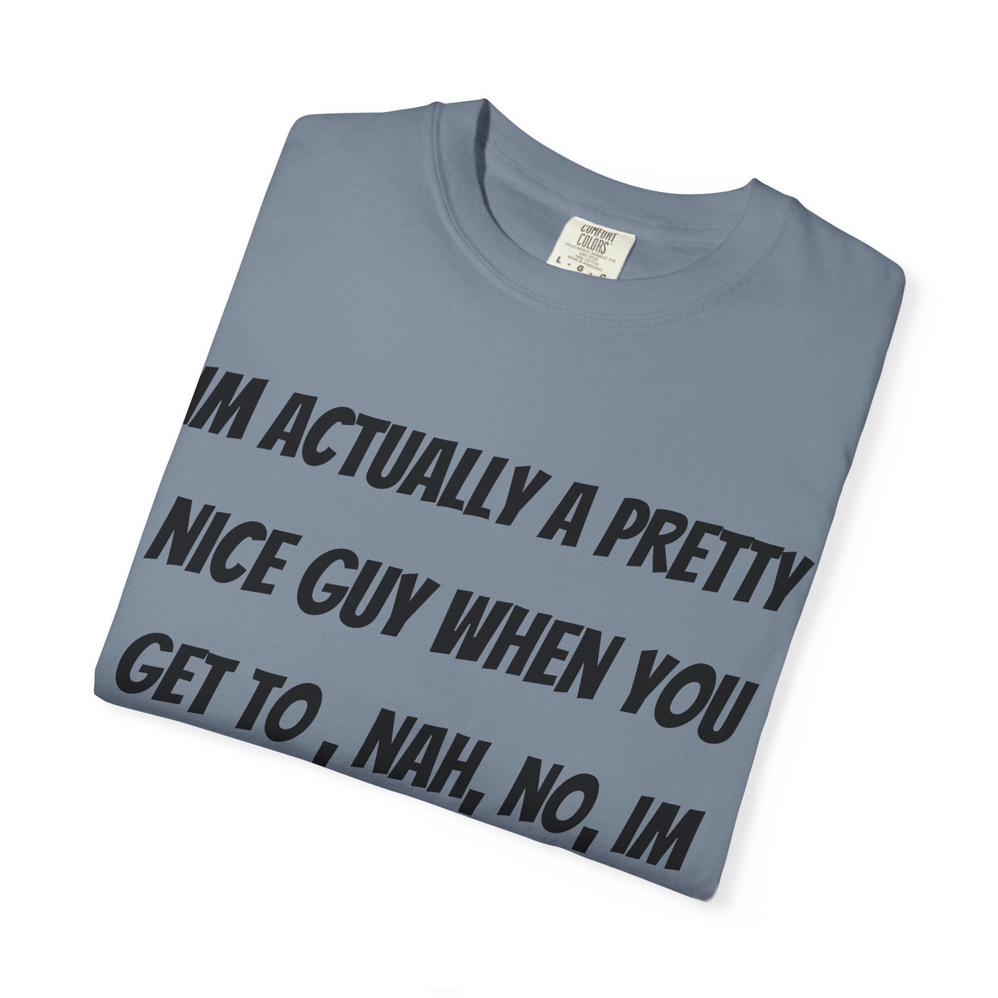 Graphic T-Shirt — "I'm Actually a Pretty Nice Guy... Just Kidding, Go F*** Yourself" Funny Sarcastic Tee