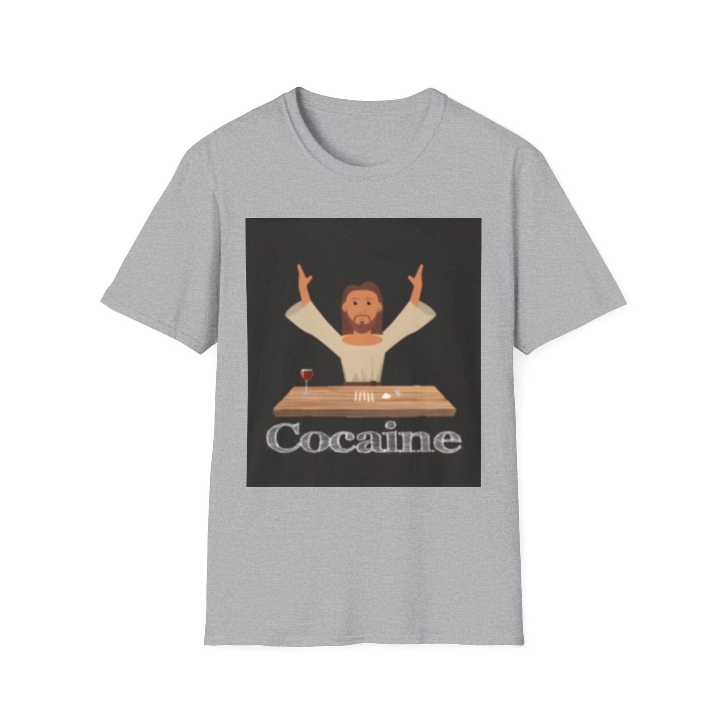 Cocaines Miracle Unisex Softstyle T-Shirt, Men's & Women's Tee, Funny Graphic Shirt, Humorous Gift, Casual Wear, Birthday Present
