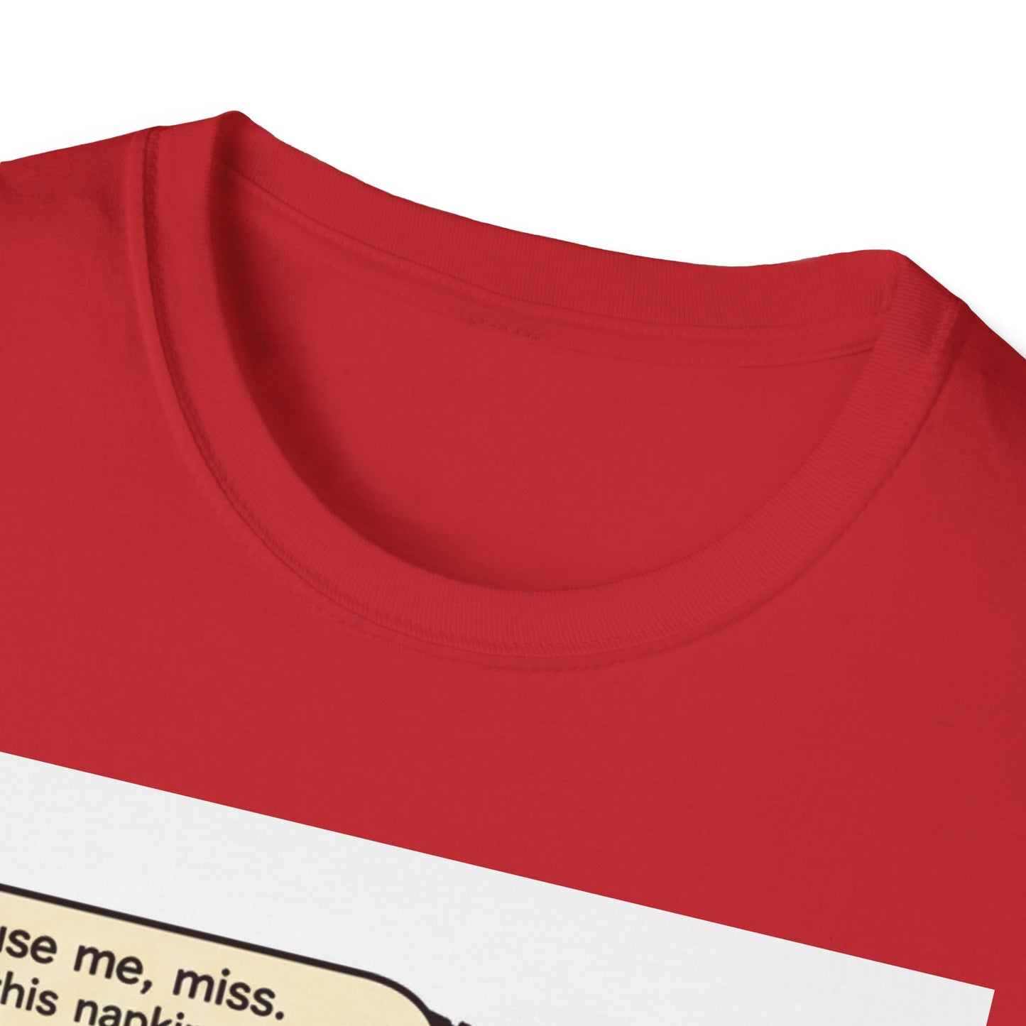Vintage Comic Tee — “Excuse me, miss… Does this napkin smell like chloroform to you?”