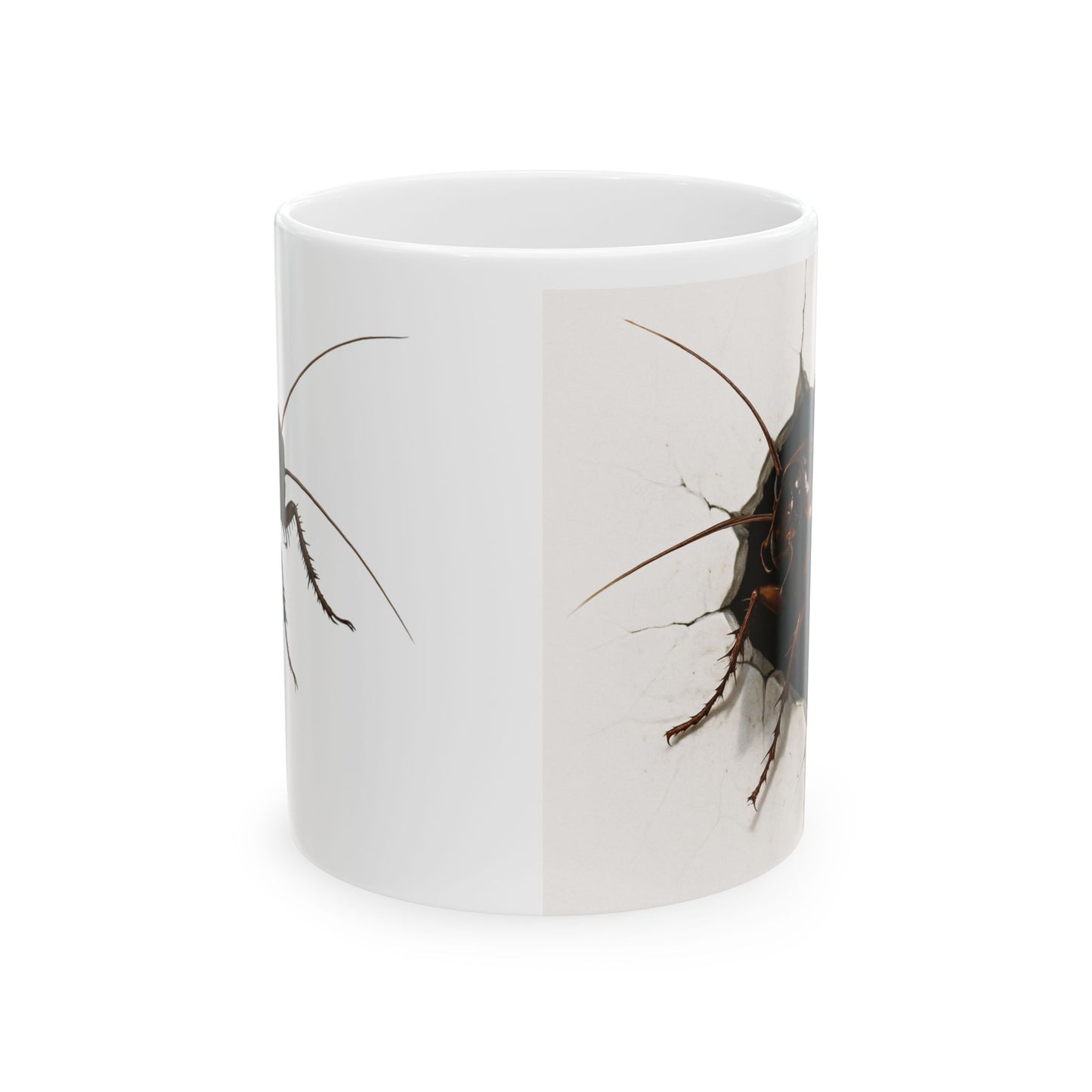 Cockroach Ceramic Mug | Funny Gift for Insect Lovers | Kitchen Decor | 11oz & 15oz Sizes | Unique Homeware | Gift for Him/Her