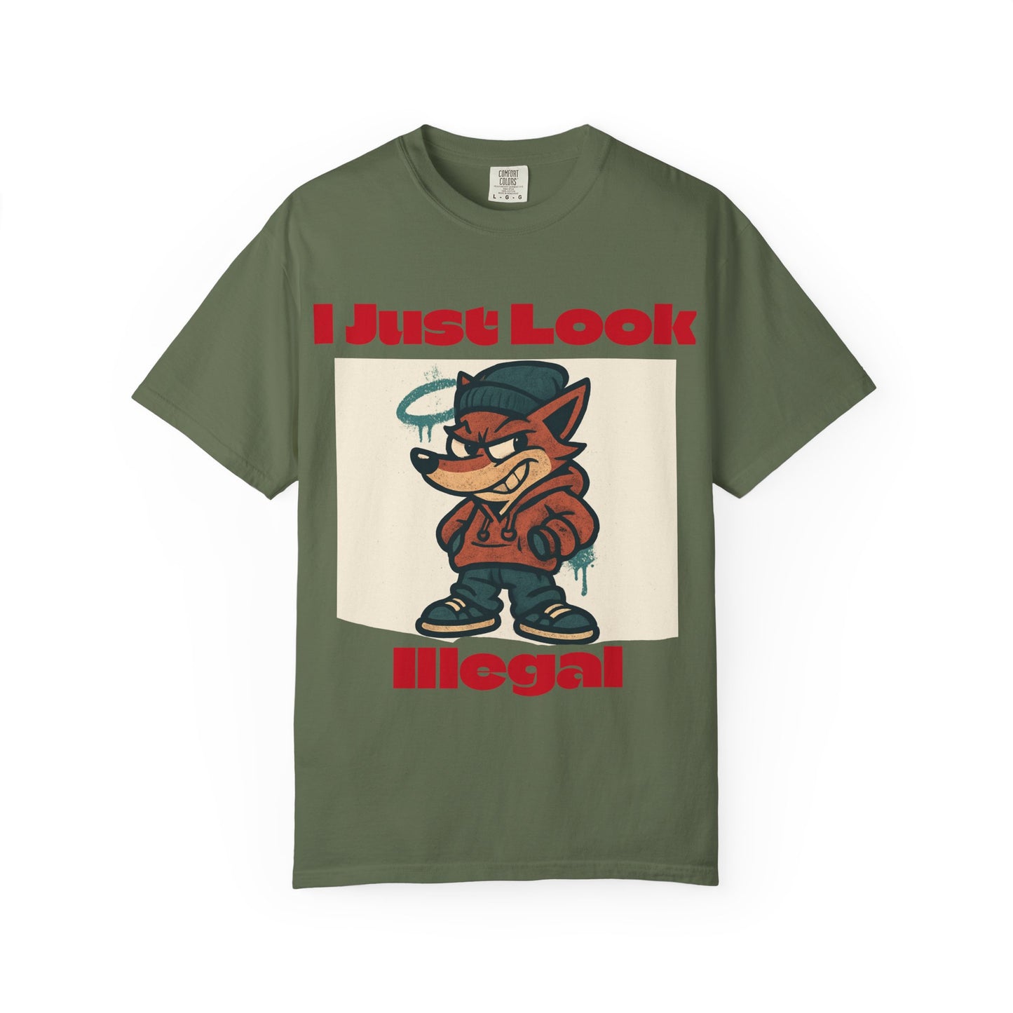 I Just Look Illegal Unisex T-Shirt, Funny Graphic Tee, Streetwear Style, Casual Wear, Gift for Him/Her, Trendy Apparel