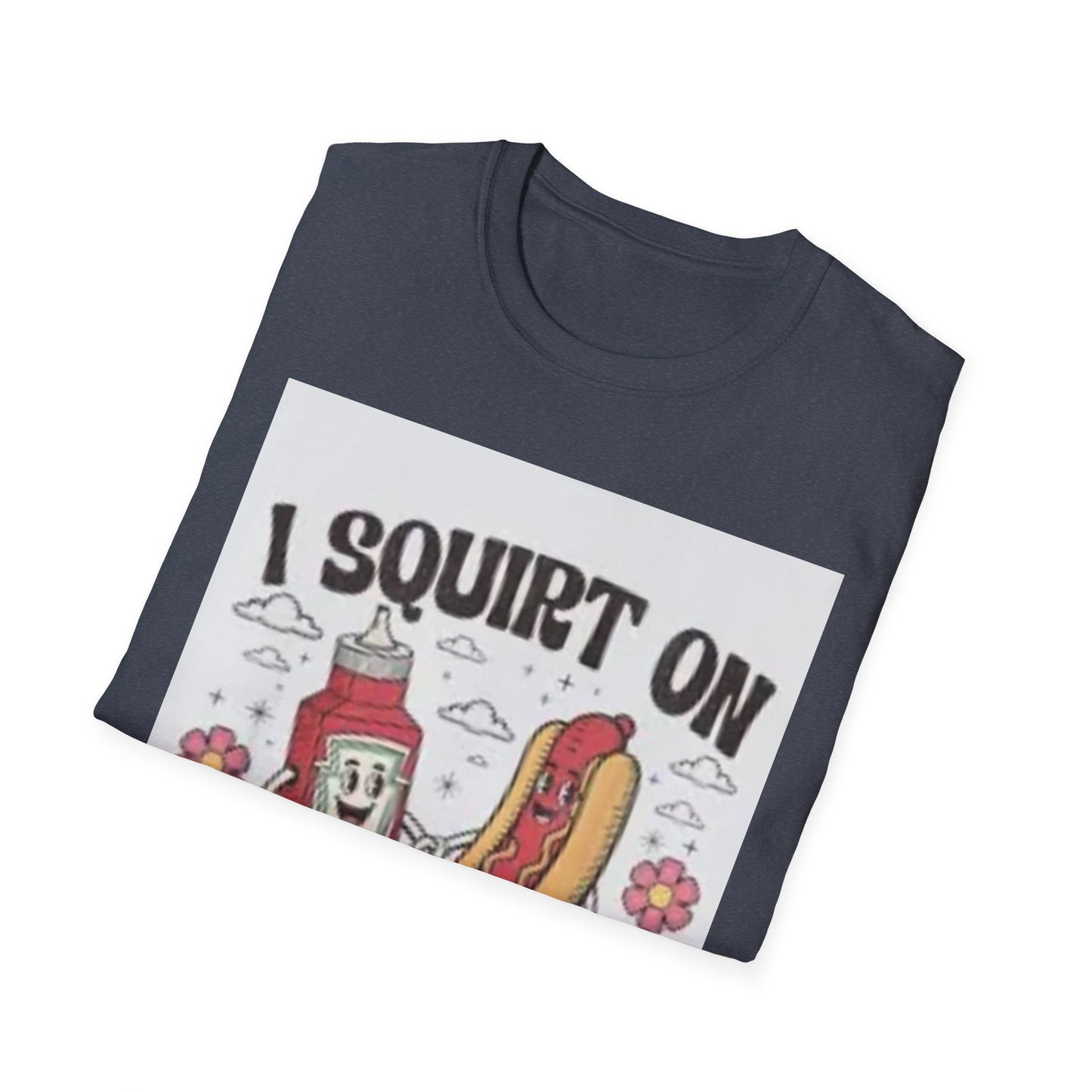 Funny Foodie Unisex T-Shirt - I Squirt on Juicy Wieners, Humor Tee, BBQ Gift, Food Lover Shirt, Summer Essentials