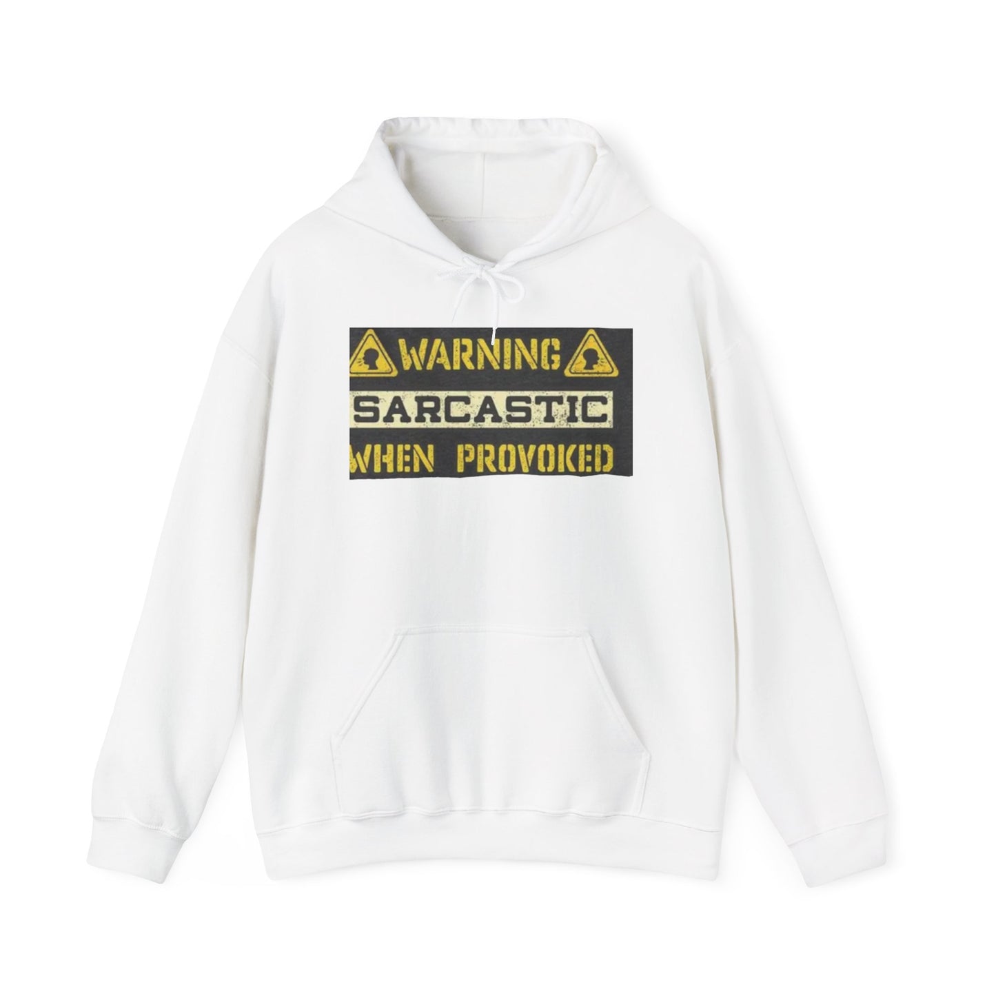 Warning Sarcastic When Provoked Hoodie, Funny Gift for Sarcastic Friends, Cozy Casual Wear, Unisex Sweatshirt, Sarcasm Hoodie