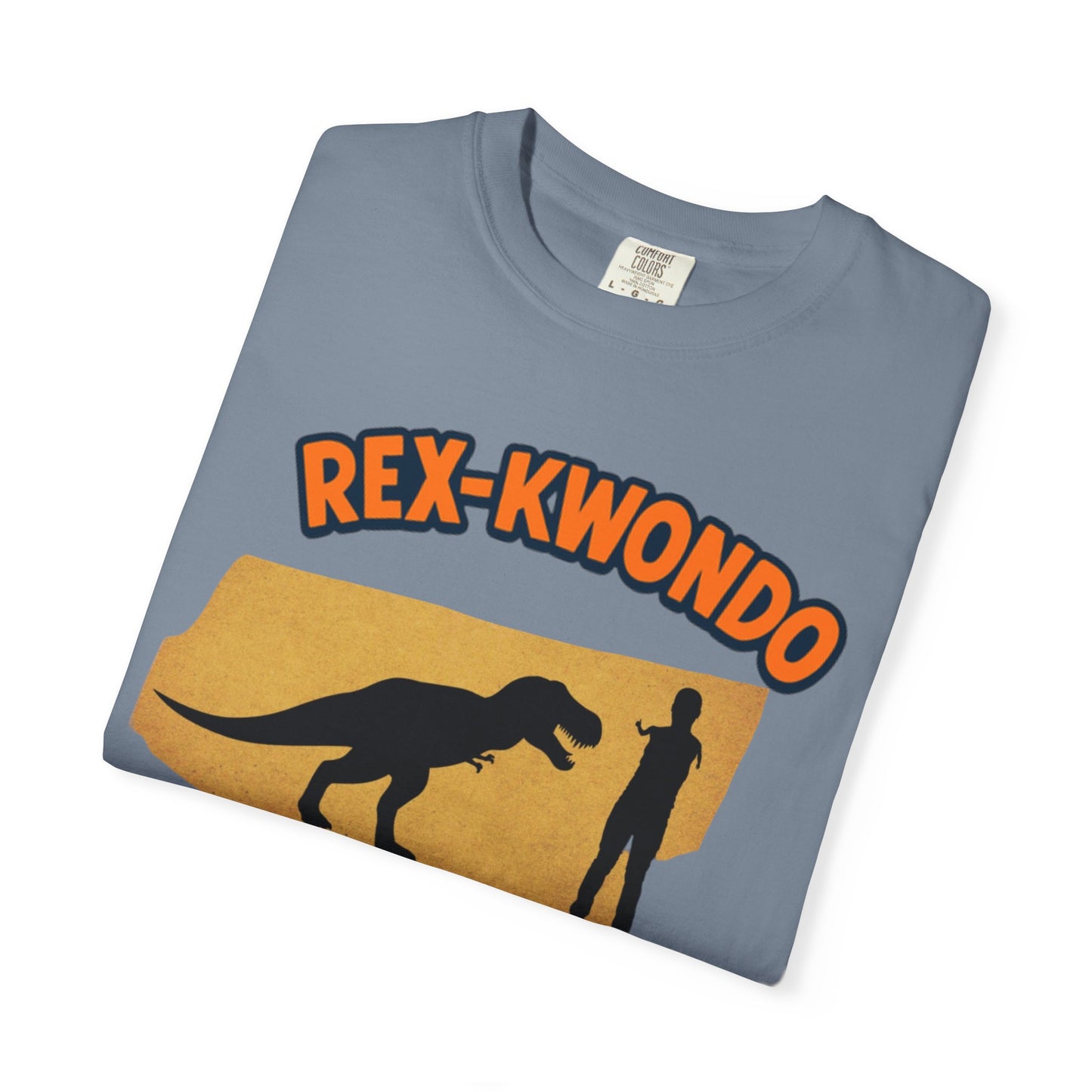 Rex-Kwondo T-Shirt — Funny Dinosaur Martial Arts Tee (“It's all in the wrist”)