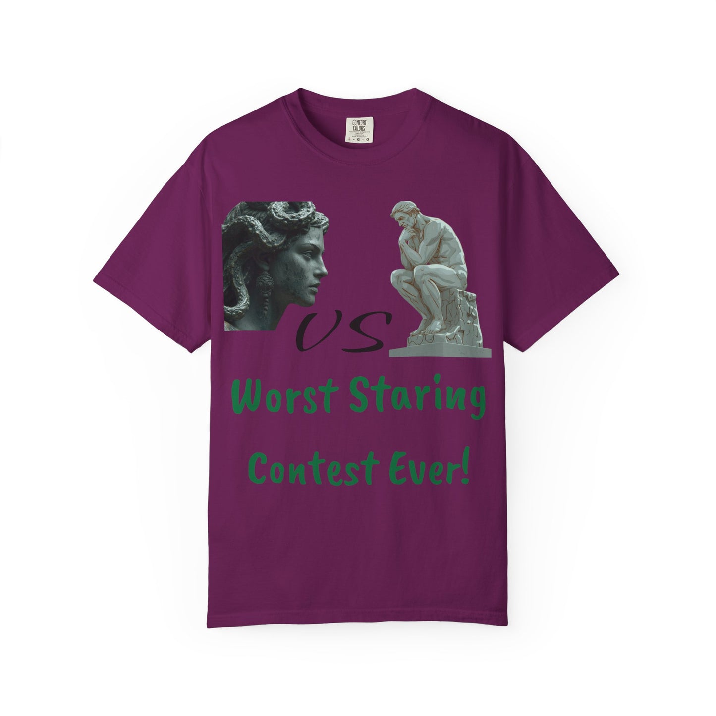 Funny Staring Contest T-shirt, Unisex Graphic Tee, Gift for Friends, Humorous Gift, Quirky Apparel, Birthday Party Outfit