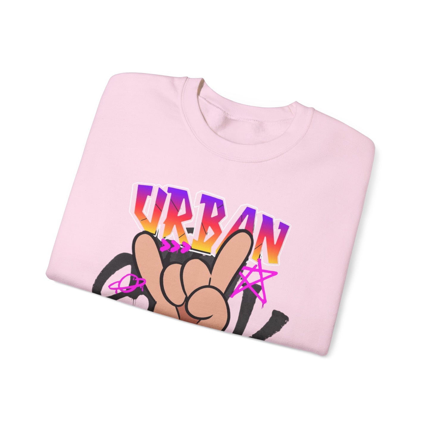 Urban Chaos Crewneck Sweatshirt, Statement Sweatshirt, Casual Wear, Gift for Trendsetters, Hipster Fashion, Unisex Apparel