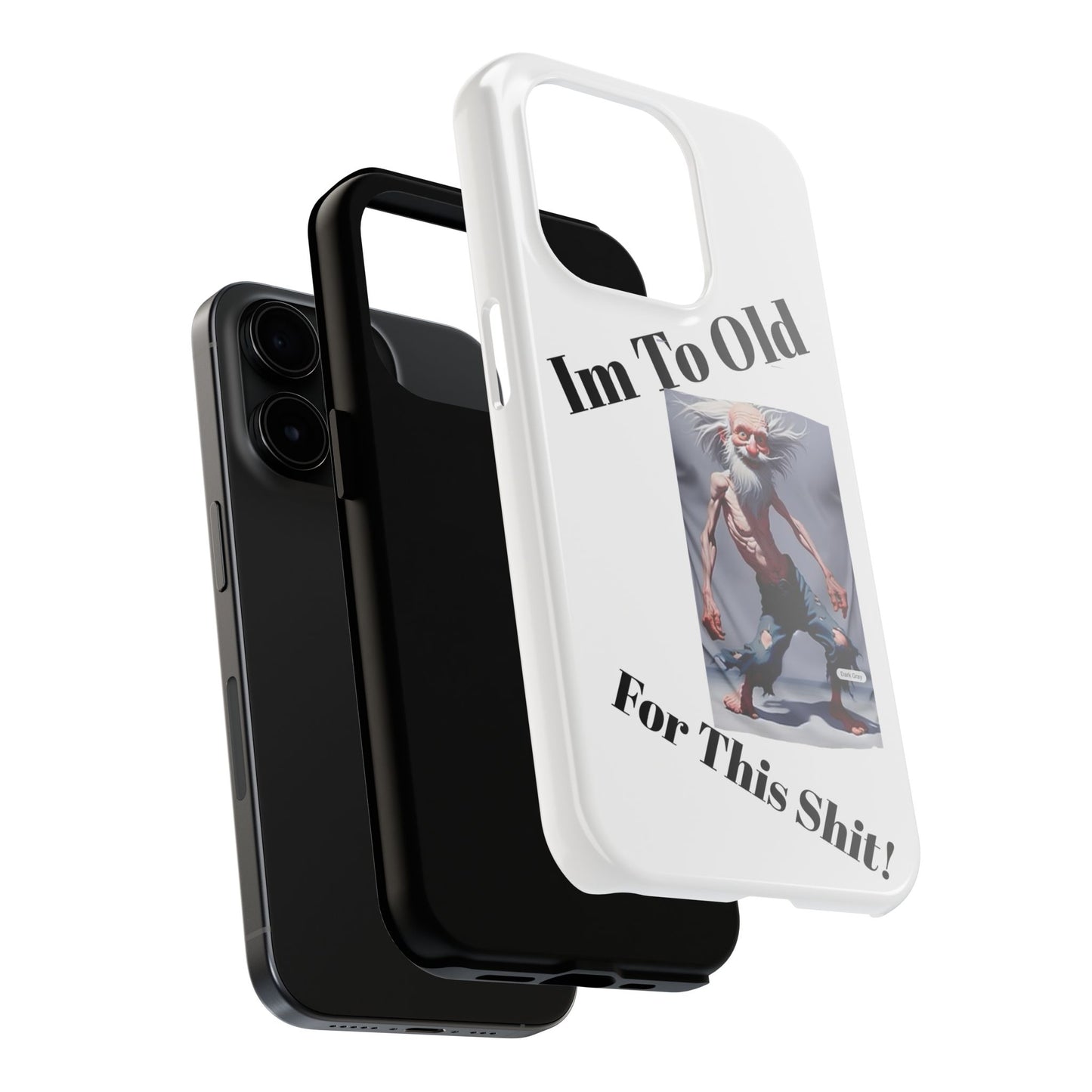Humorous Tough Phone Cases, Quirky Phone Accessories, Gifts for Seniors, Fun Tech Gadgets, Unique Dad Gifts, Phone Protection