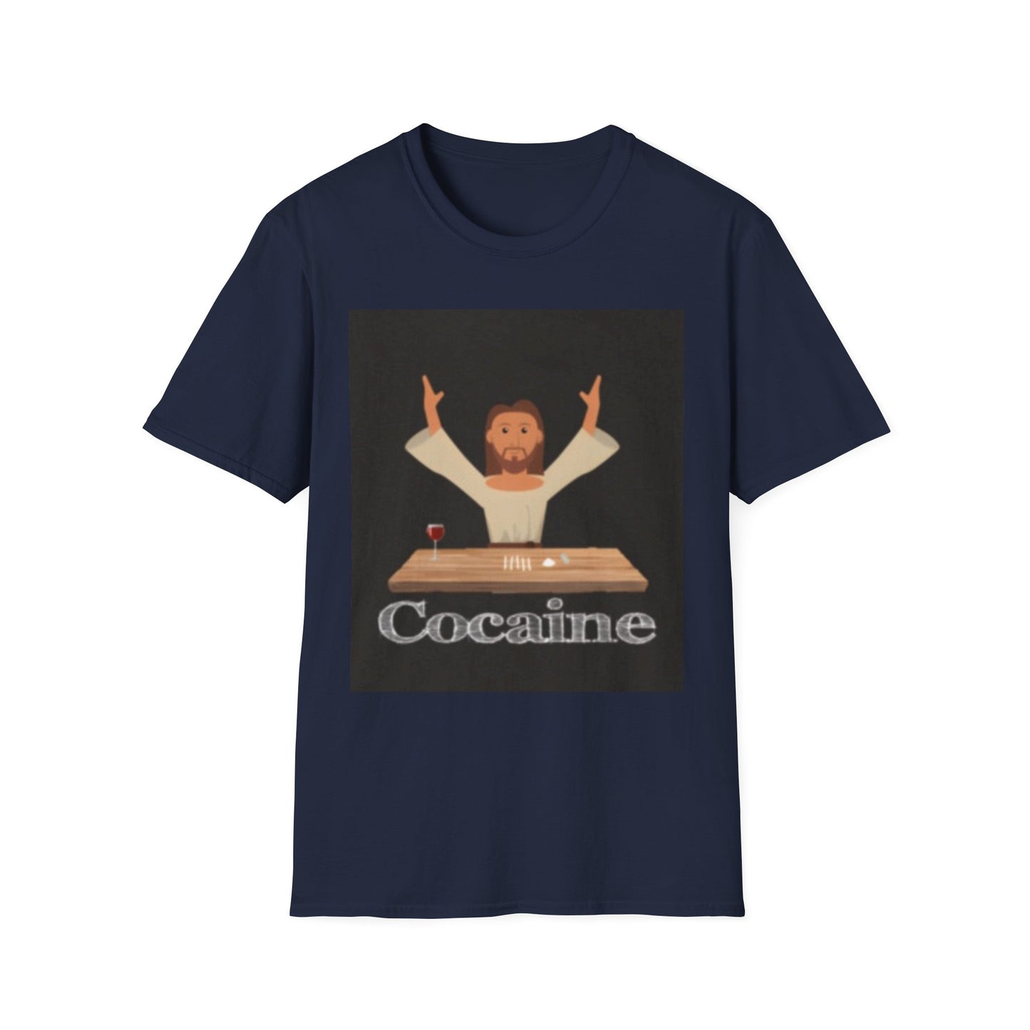 Cocaines Miracle Unisex Softstyle T-Shirt, Men's & Women's Tee, Funny Graphic Shirt, Humorous Gift, Casual Wear, Birthday Present