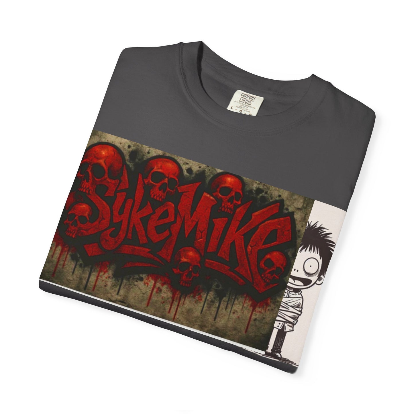 Unique Graphic Unisex T-shirt with SykeMike Design, Streetwear Fashion, Casual Wear, Gift for Friends, Creative Expression