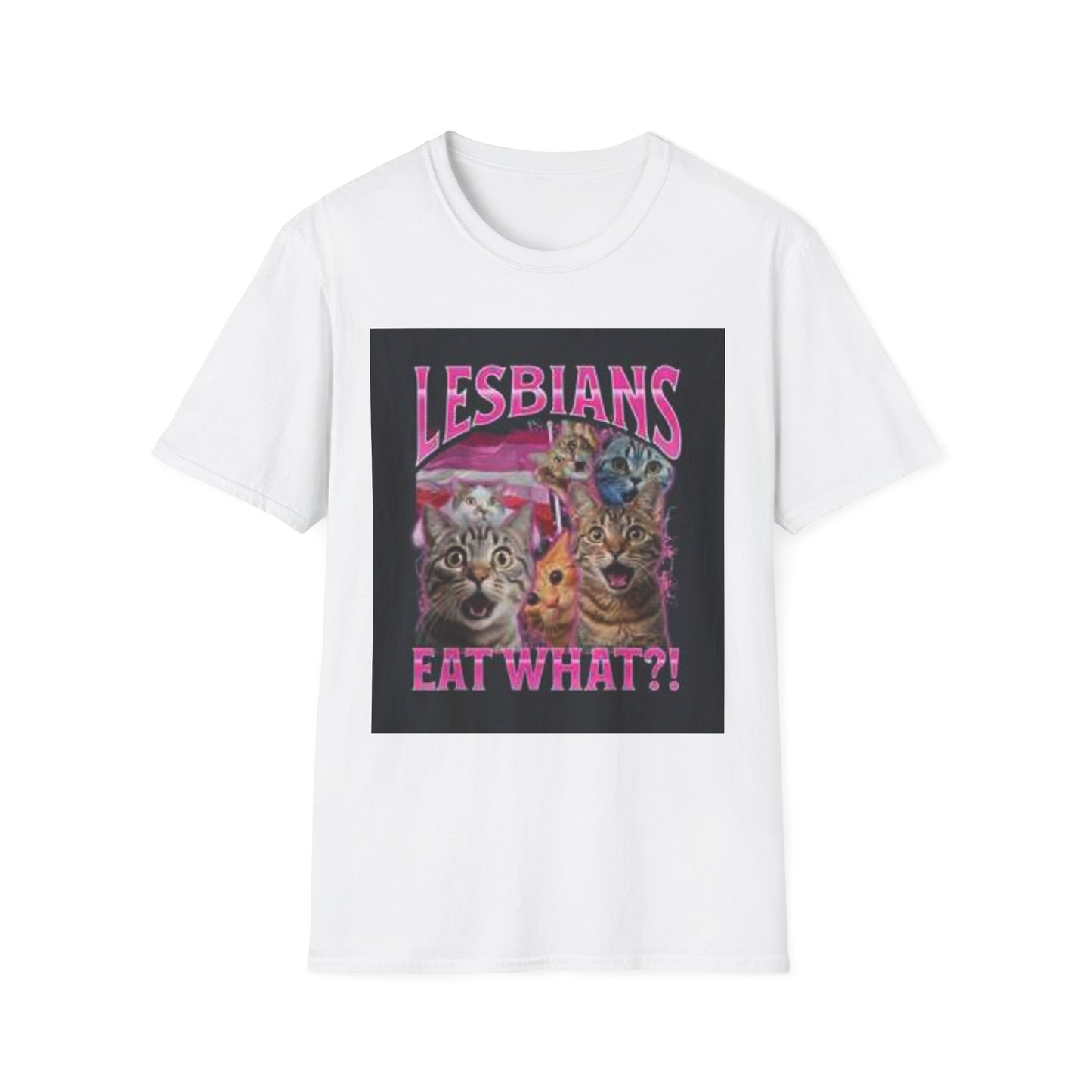 Lesbian Cat Lovers T-Shirt | Funny Cat Tee, LGBTQ Pride Shirt, Gift for Cat Owners, Unisex Softstyle Apparel, Casual Wear