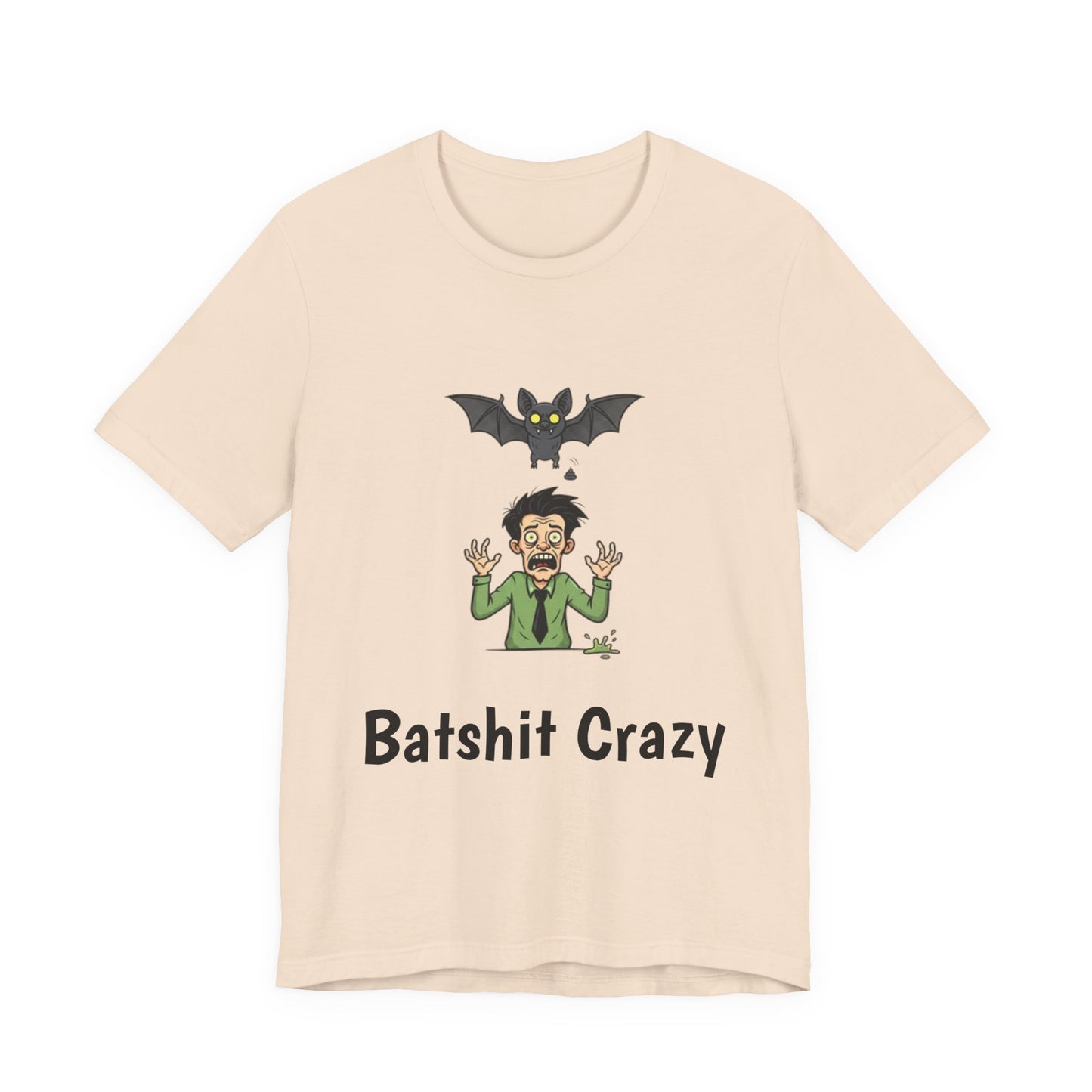 Batshit Crazy T‑Shirt — Funny Halloween Vampire/Bat Graphic Tee