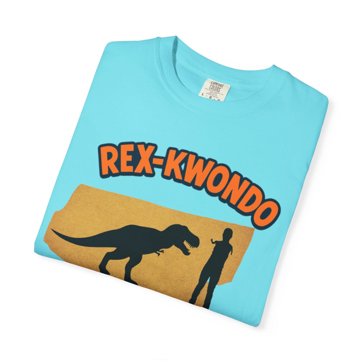 Rex-Kwondo T-Shirt — Funny Dinosaur Martial Arts Tee (“It's all in the wrist”)