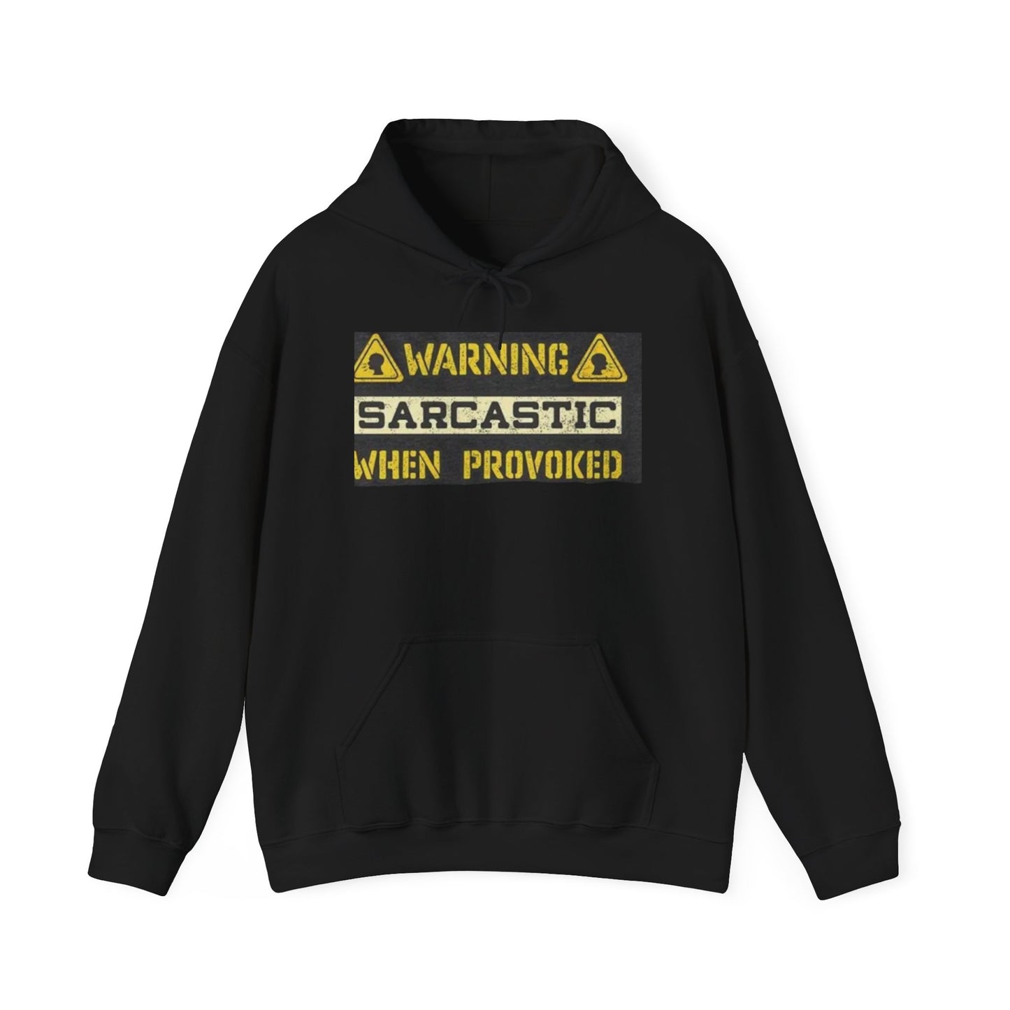 Warning Sarcastic When Provoked Hoodie, Funny Gift for Sarcastic Friends, Cozy Casual Wear, Unisex Sweatshirt, Sarcasm Hoodie