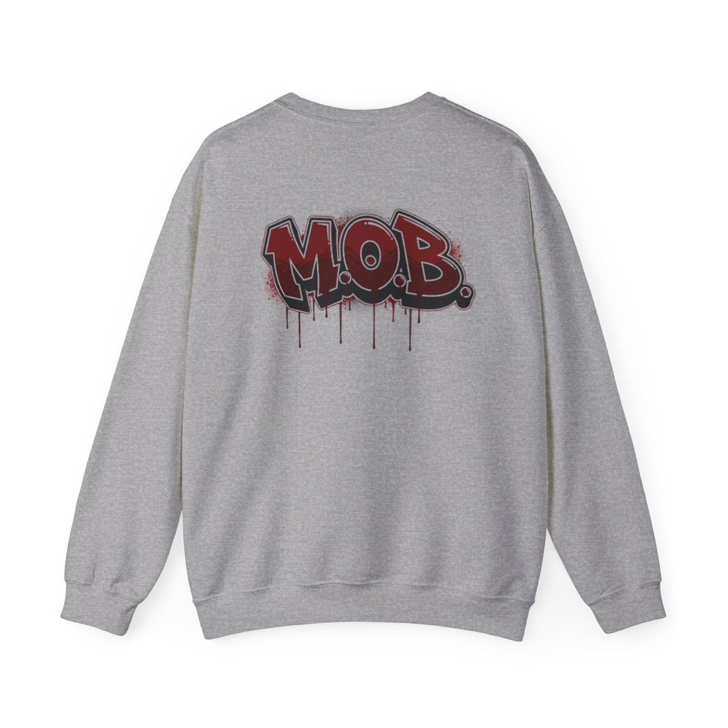 Minimal Cat Row Crewneck Sweatshirt - Subtle Watercolor Cat Art