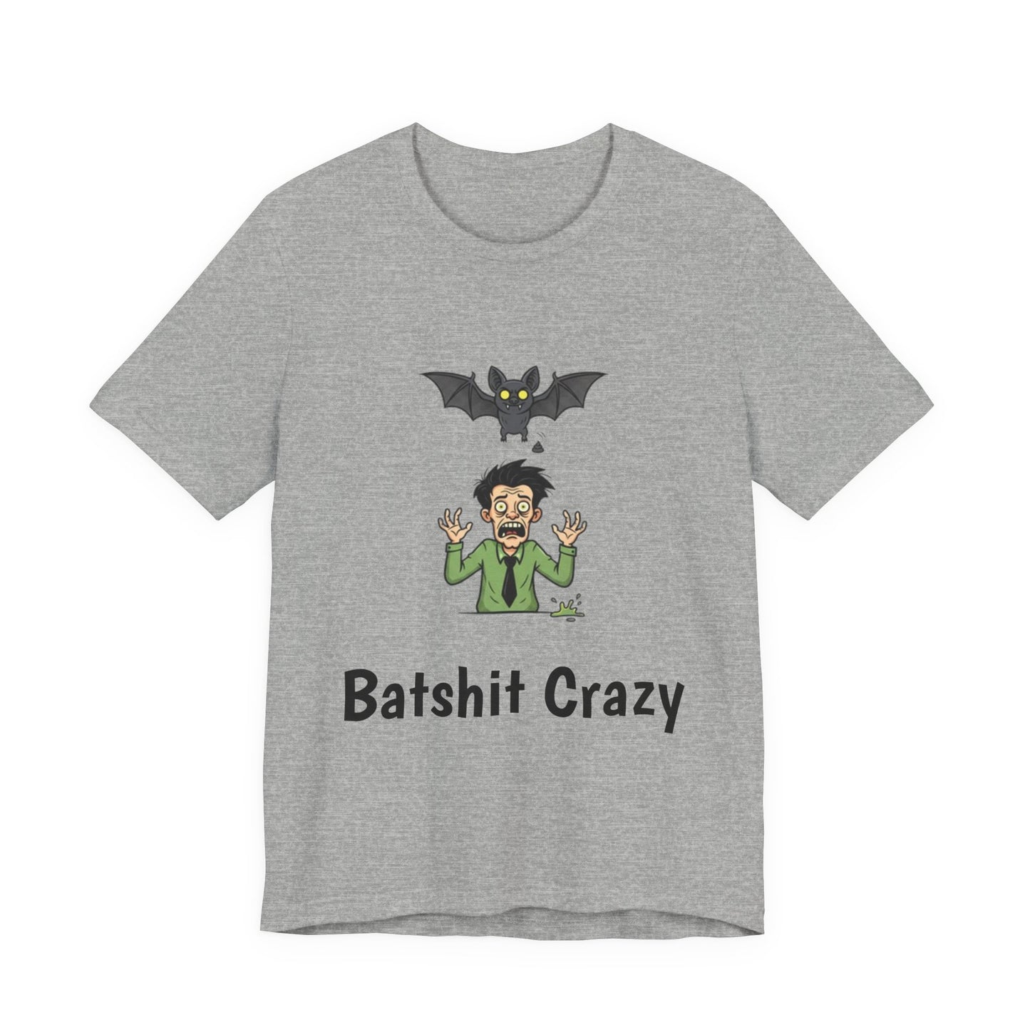 Batshit Crazy T‑Shirt — Funny Halloween Vampire/Bat Graphic Tee