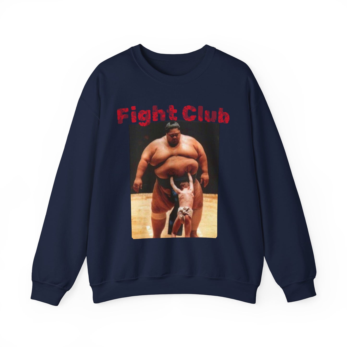 Fight Club Sweatshirt — Vintage Sumo Wrestling Graphic Crewneck