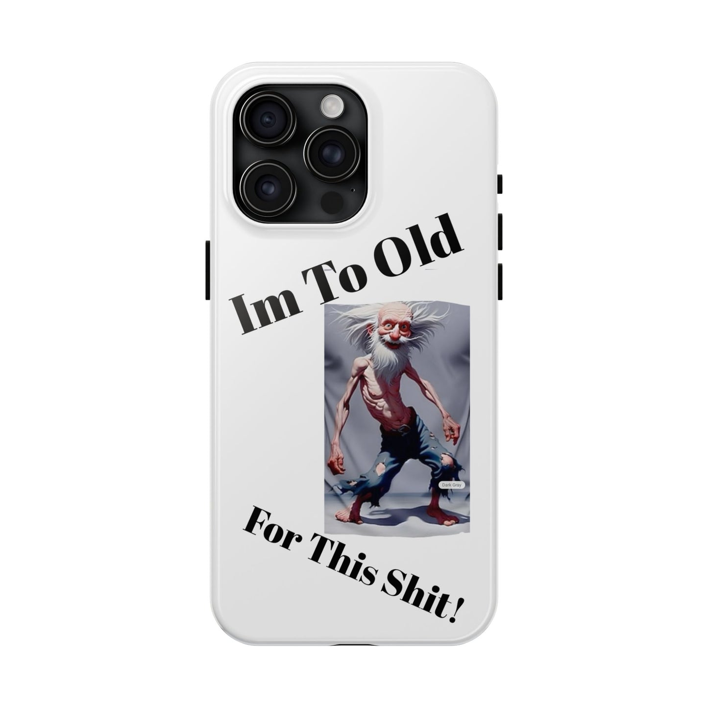 Humorous Tough Phone Cases, Quirky Phone Accessories, Gifts for Seniors, Fun Tech Gadgets, Unique Dad Gifts, Phone Protection