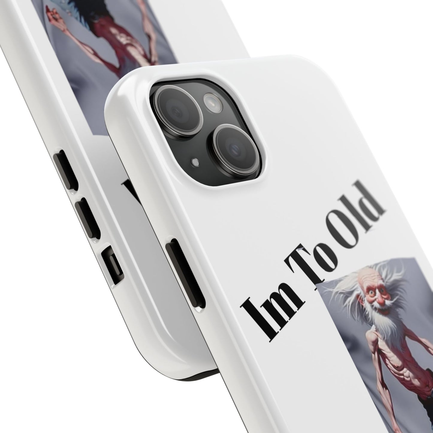 Humorous Tough Phone Cases, Quirky Phone Accessories, Gifts for Seniors, Fun Tech Gadgets, Unique Dad Gifts, Phone Protection