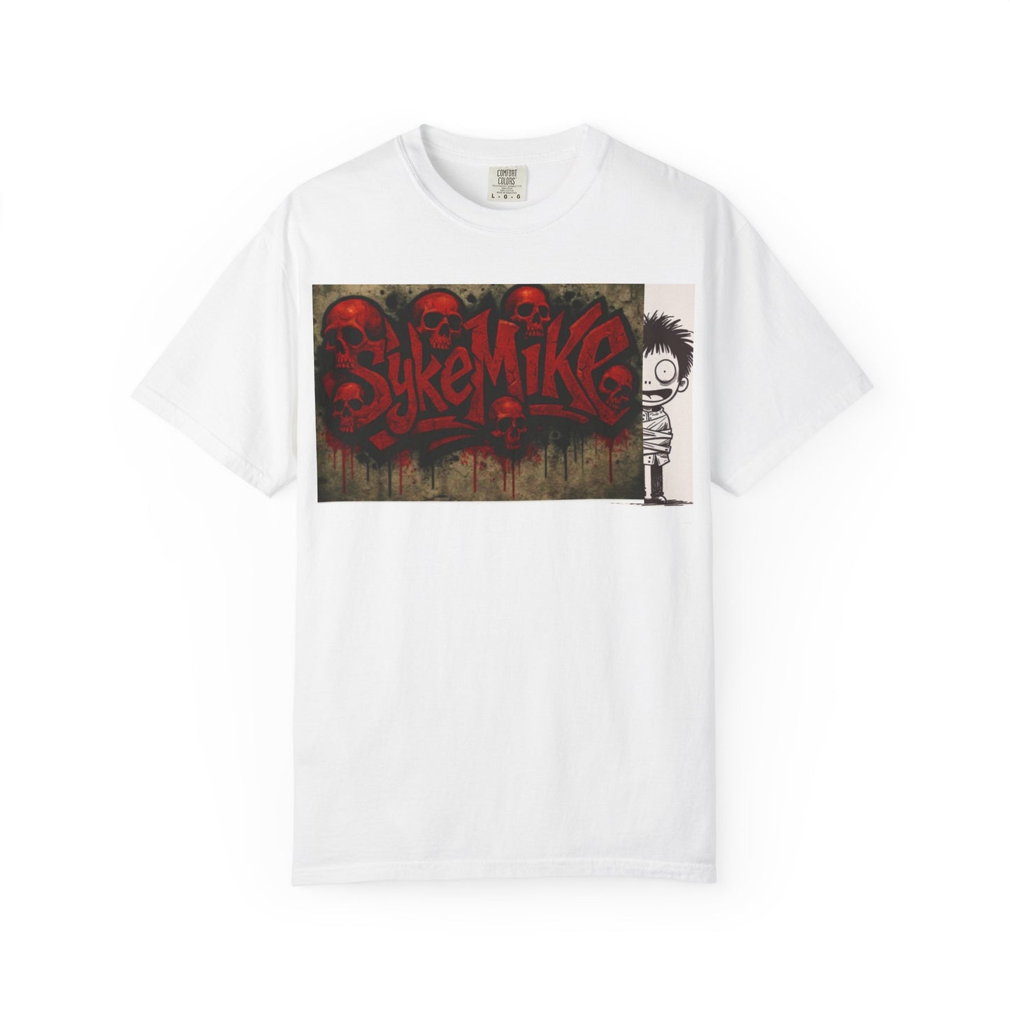 Unique Graphic Unisex T-shirt with SykeMike Design, Streetwear Fashion, Casual Wear, Gift for Friends, Creative Expression