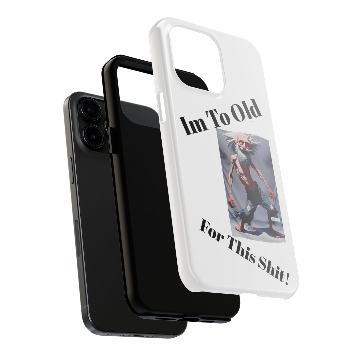 Humorous Tough Phone Cases, Quirky Phone Accessories, Gifts for Seniors, Fun Tech Gadgets, Unique Dad Gifts, Phone Protection
