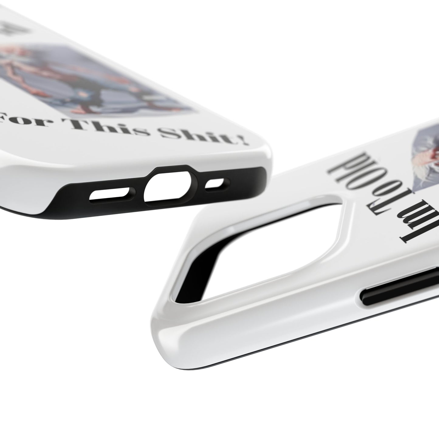 Humorous Tough Phone Cases, Quirky Phone Accessories, Gifts for Seniors, Fun Tech Gadgets, Unique Dad Gifts, Phone Protection