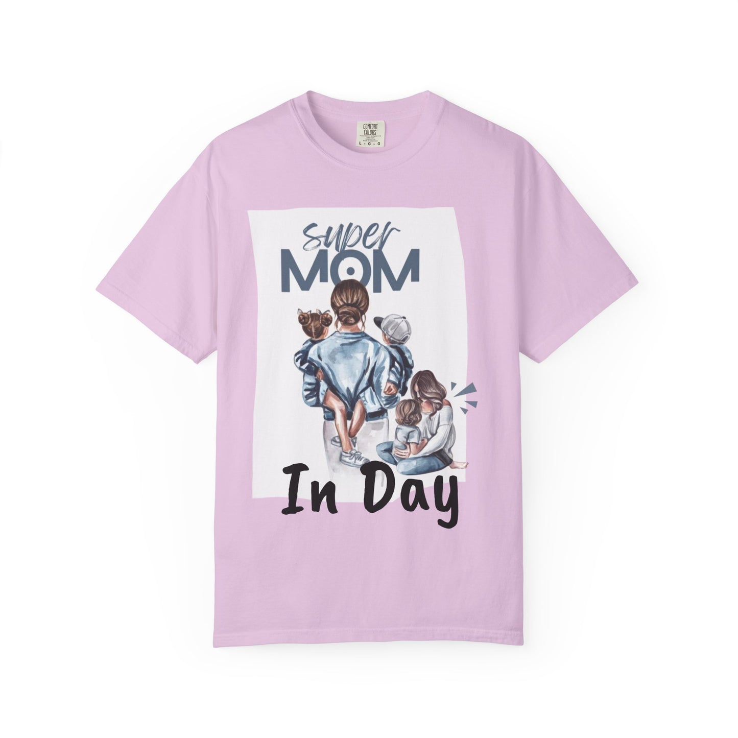Super Mom T-Shirt, Unisex Garment-Dyed Tee, Perfect Gift for Mother's Day, Casual Wear, Family Outings, Mom Life Essentials