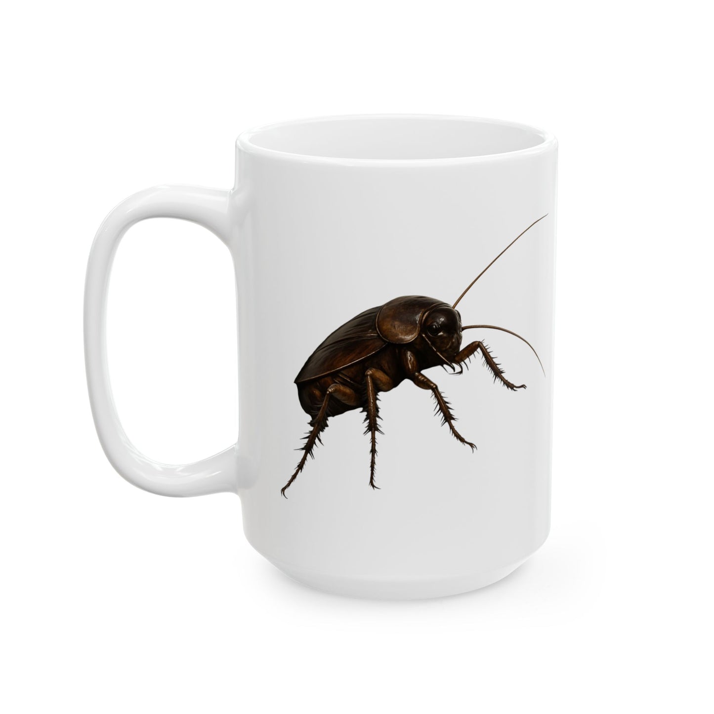 Cockroach Ceramic Mug | Funny Gift for Insect Lovers | Kitchen Decor | 11oz & 15oz Sizes | Unique Homeware | Gift for Him/Her