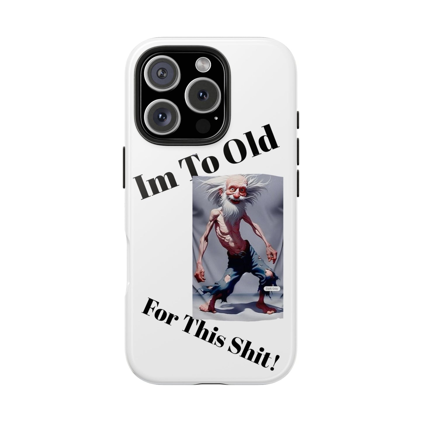 Humorous Tough Phone Cases, Quirky Phone Accessories, Gifts for Seniors, Fun Tech Gadgets, Unique Dad Gifts, Phone Protection