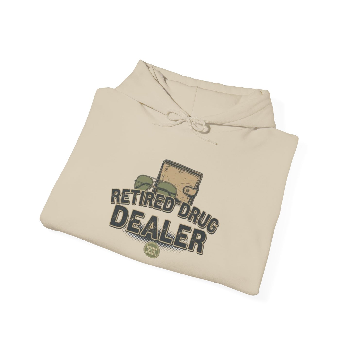 Retired Drug Dealer Hoodie — Funny Vintage Skid Row Retirement Gift