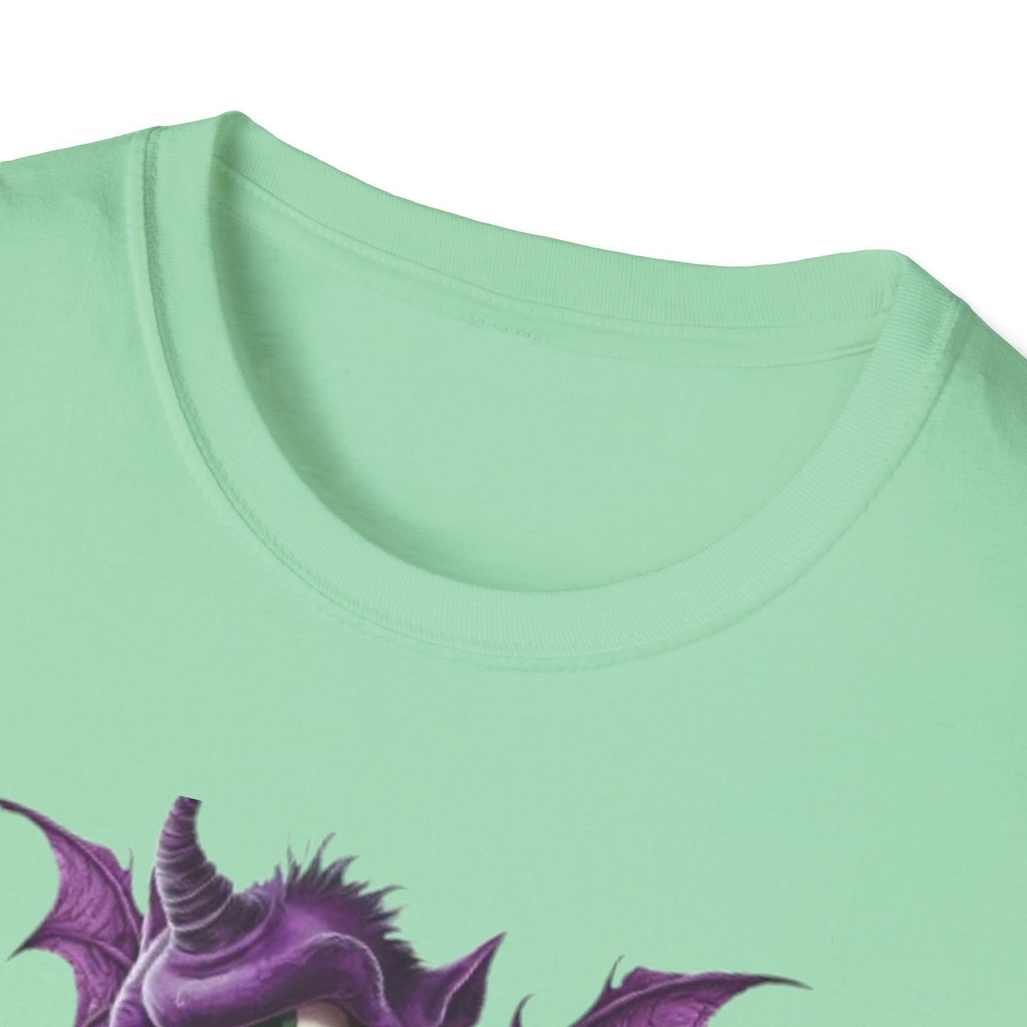 Cute Purple Monster T-Shirt — Playful Bat Creature Graphic Tee