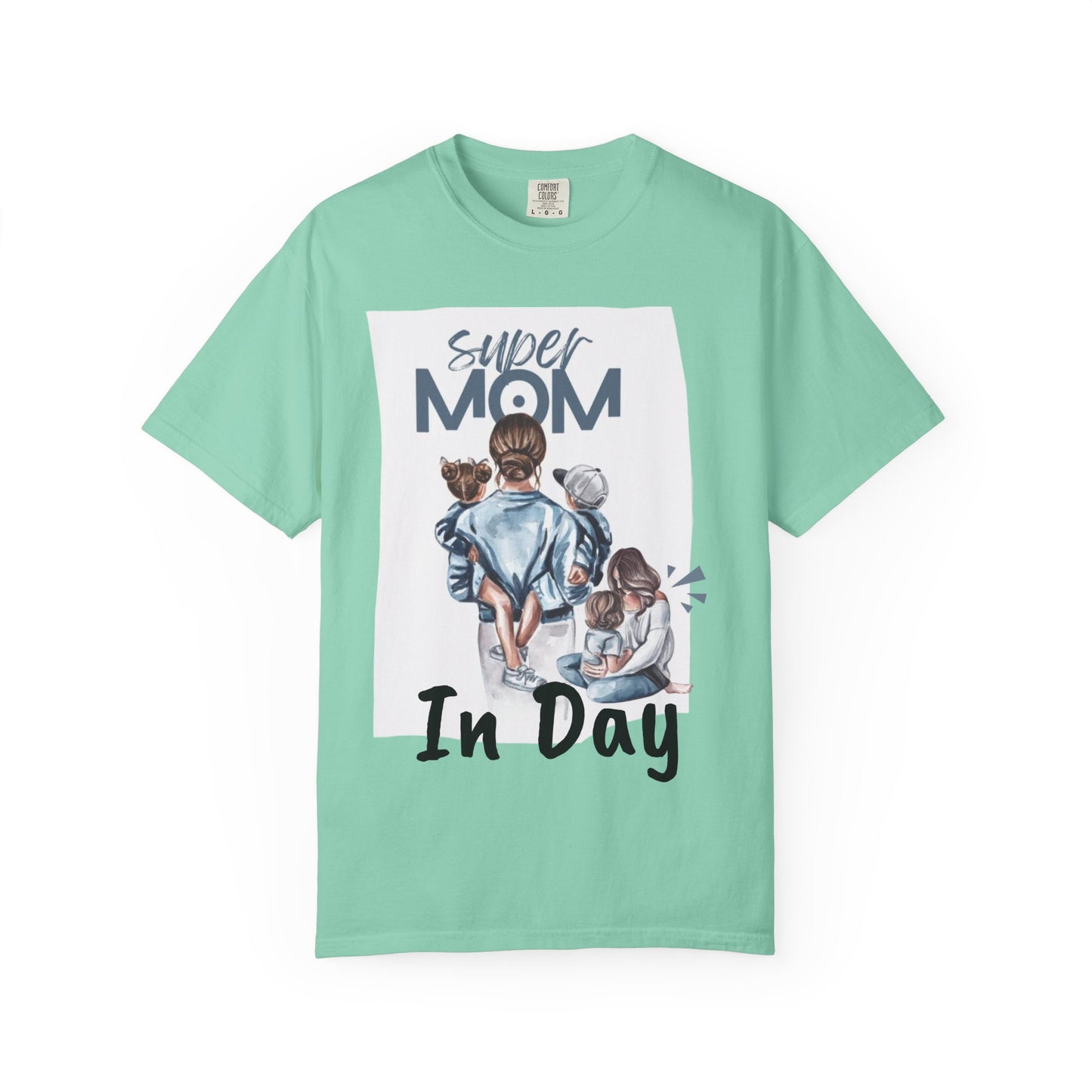Super Mom T-Shirt, Unisex Garment-Dyed Tee, Perfect Gift for Mother's Day, Casual Wear, Family Outings, Mom Life Essentials
