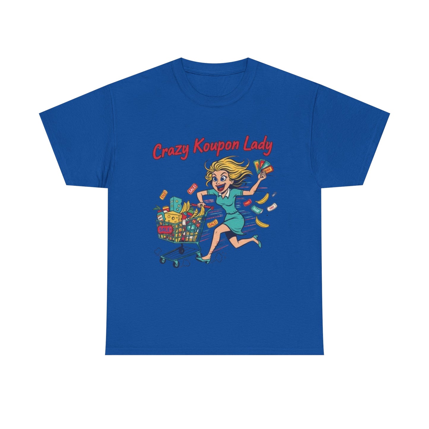 T-Shirt — "Crazy Coupon Lady" Shopper Graphic Tee | Funny Couponing Gift