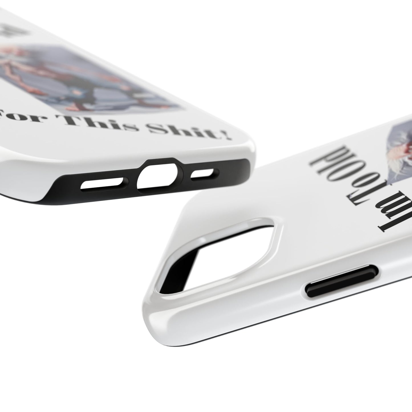 Humorous Tough Phone Cases, Quirky Phone Accessories, Gifts for Seniors, Fun Tech Gadgets, Unique Dad Gifts, Phone Protection