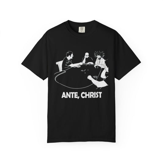 Ante, Christ Poker T-Shirt — Dark Vintage Graphic Tee
