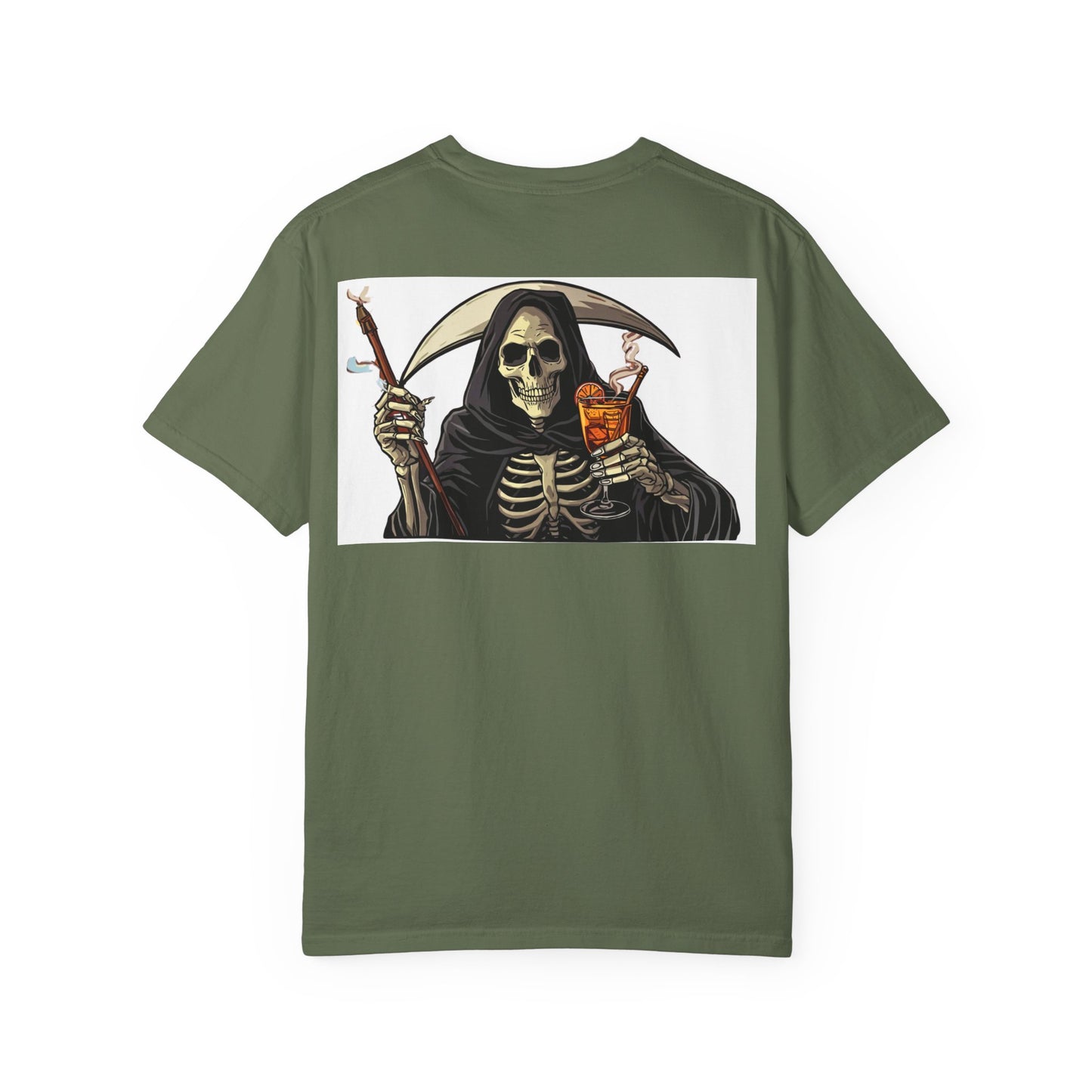 Skull & Scythe T-Shirt — "Everything Will Kill You, So Make It Something Fun" Graphic Tee