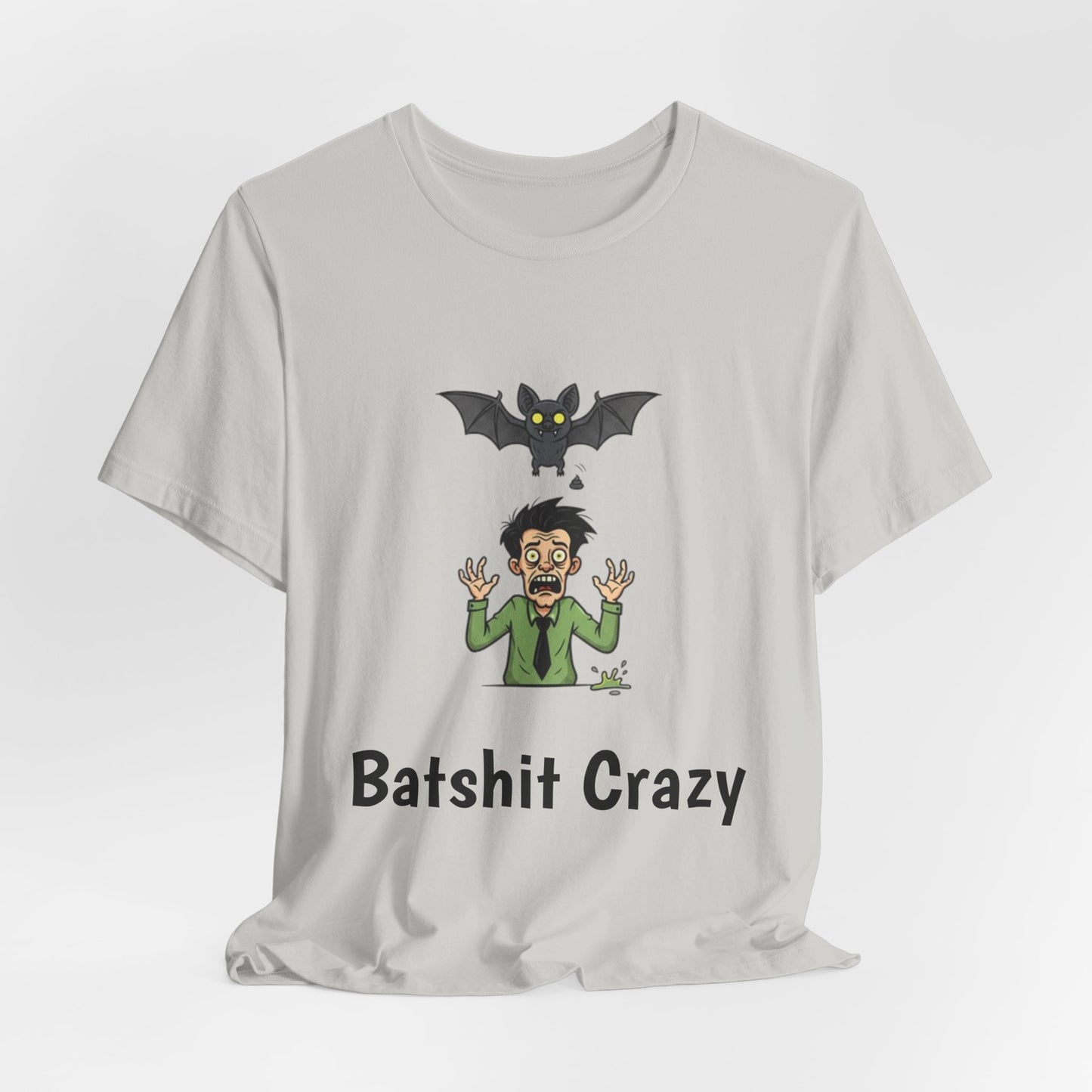 Batshit Crazy T‑Shirt — Funny Halloween Vampire/Bat Graphic Tee
