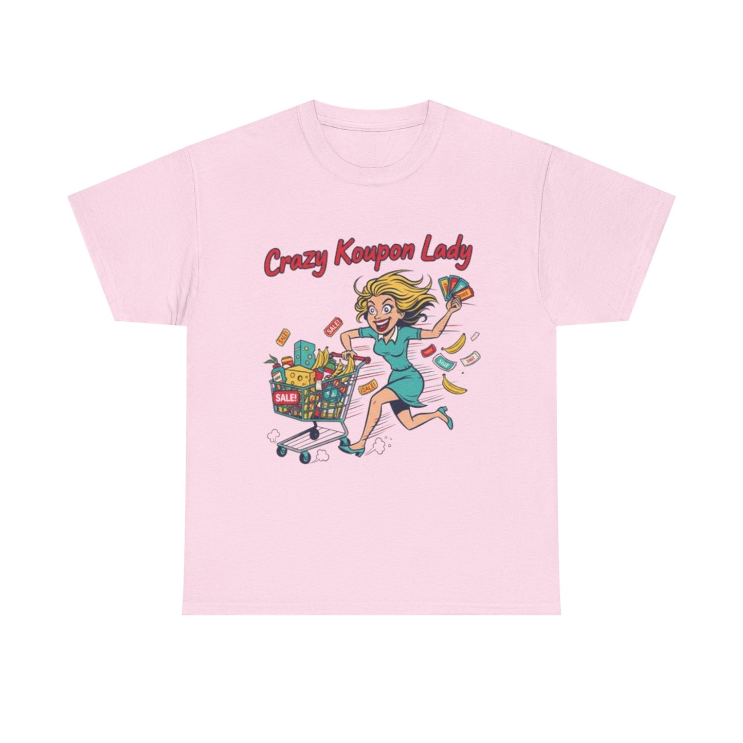 T-Shirt — "Crazy Coupon Lady" Shopper Graphic Tee | Funny Couponing Gift
