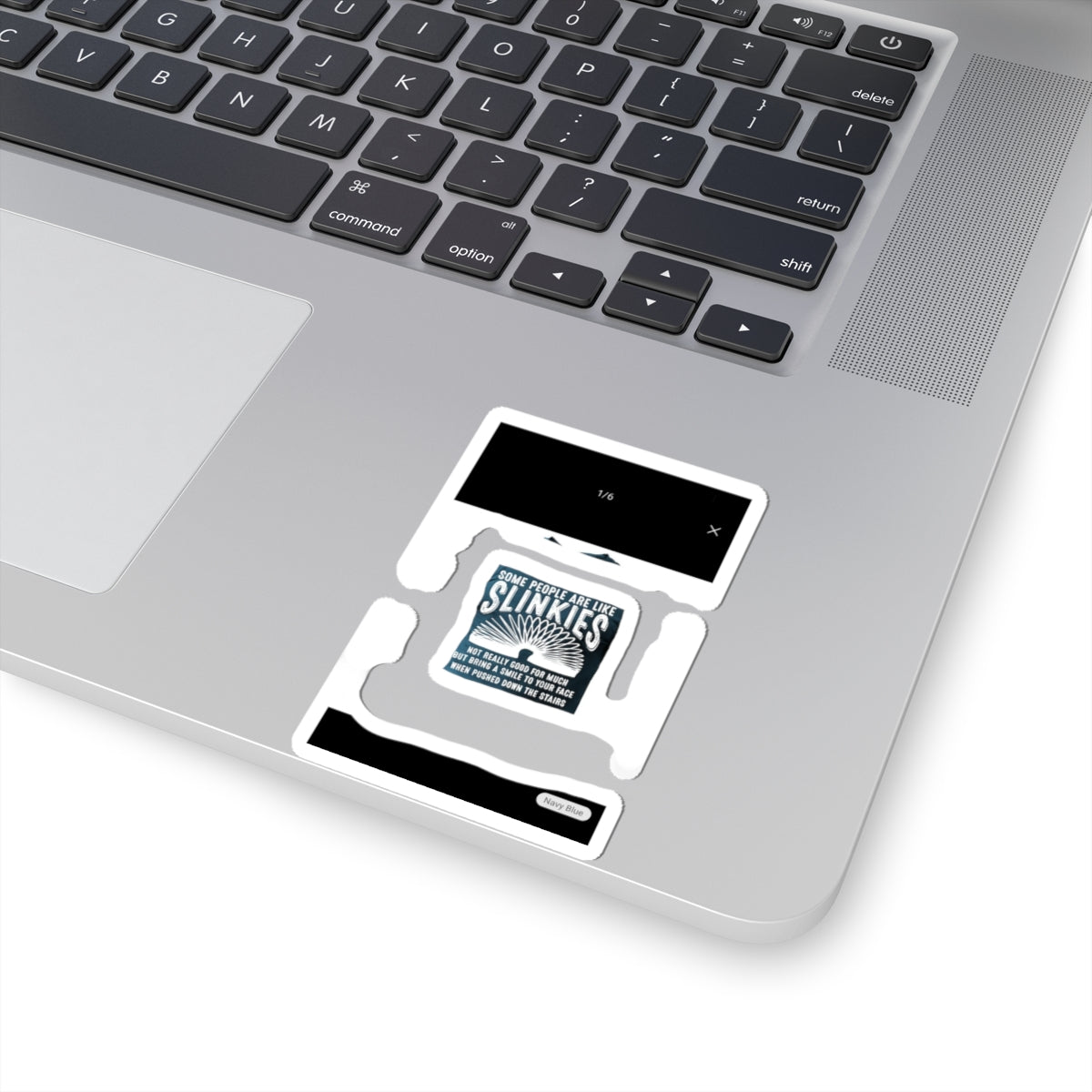 Funny Slinky Kiss-Cut Stickers - Perfect for Laptops, Water Bottles, and Gifts, Humorous Decor, Quirky Accessories