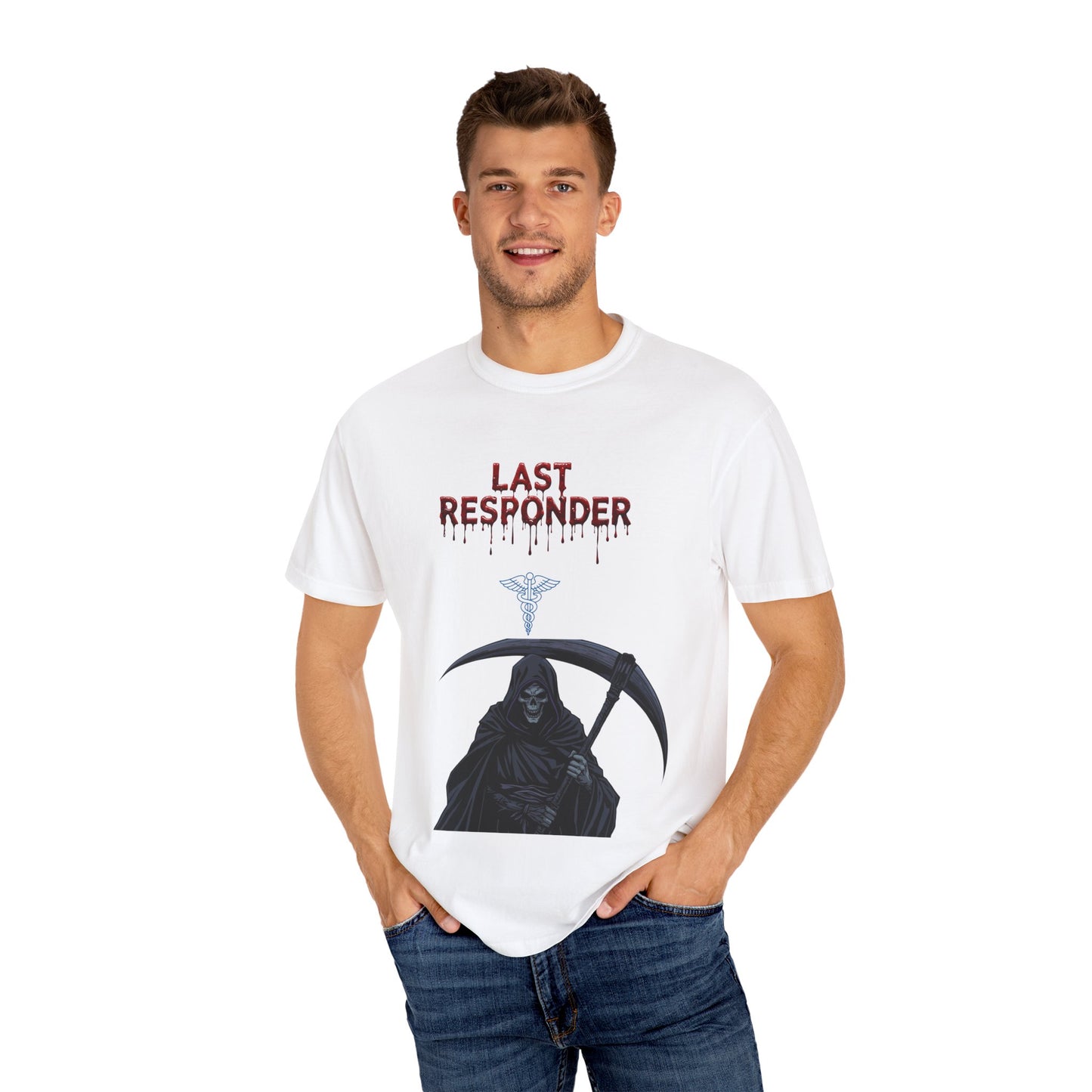 Unisex Last Responder T-Shirt, Casual Tee, Funny Gift, First Responder Apparel, Halloween Costume, Grunge Style, Unique Graphic Shirt