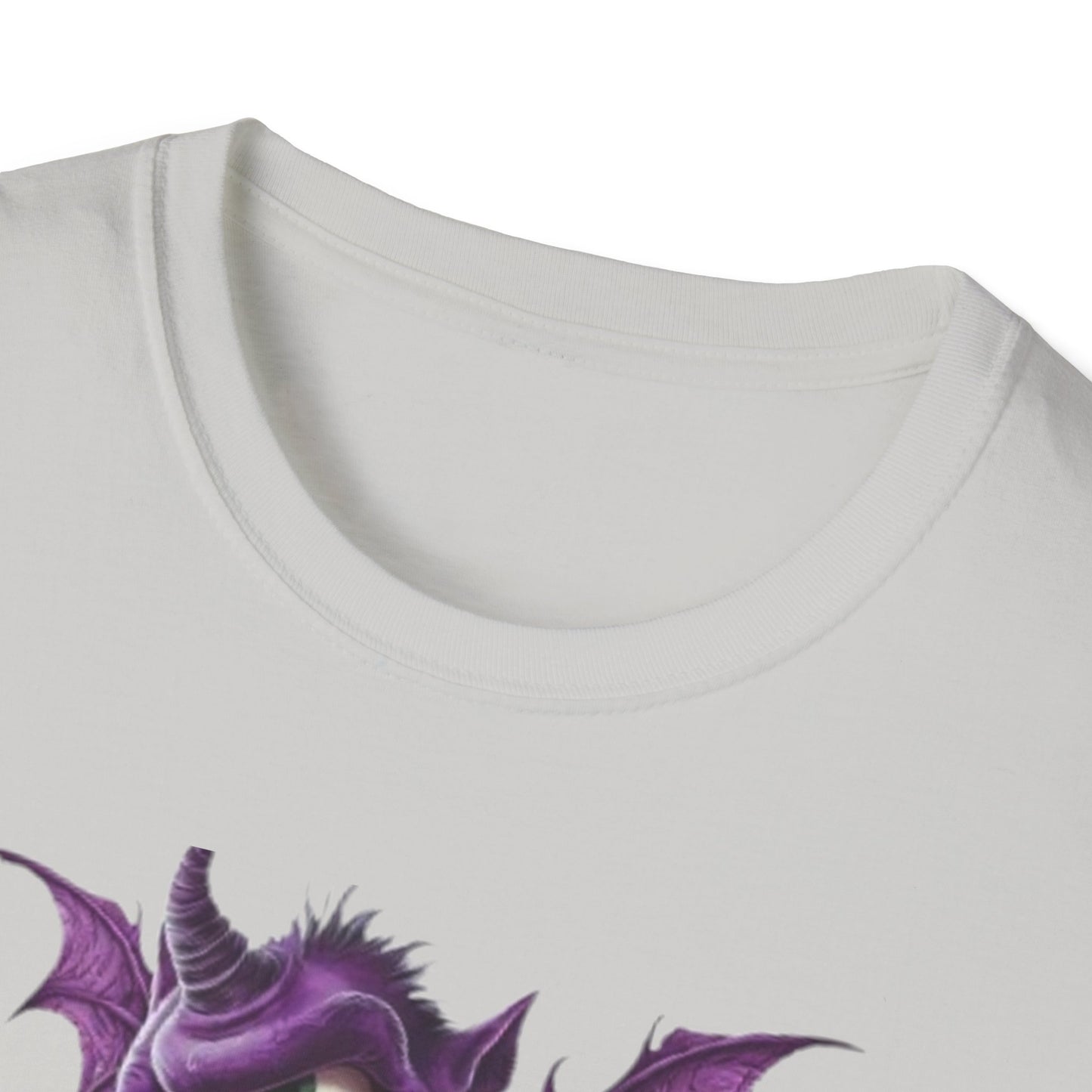 Cute Purple Monster T-Shirt — Playful Bat Creature Graphic Tee