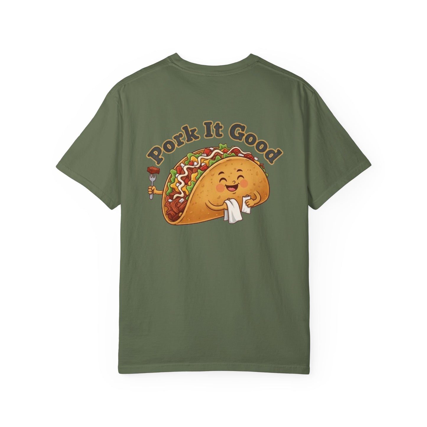 Cute Taco T-Shirt — 'Stuff My Taco Baby' / 'Pork It Good' Graphic Tee