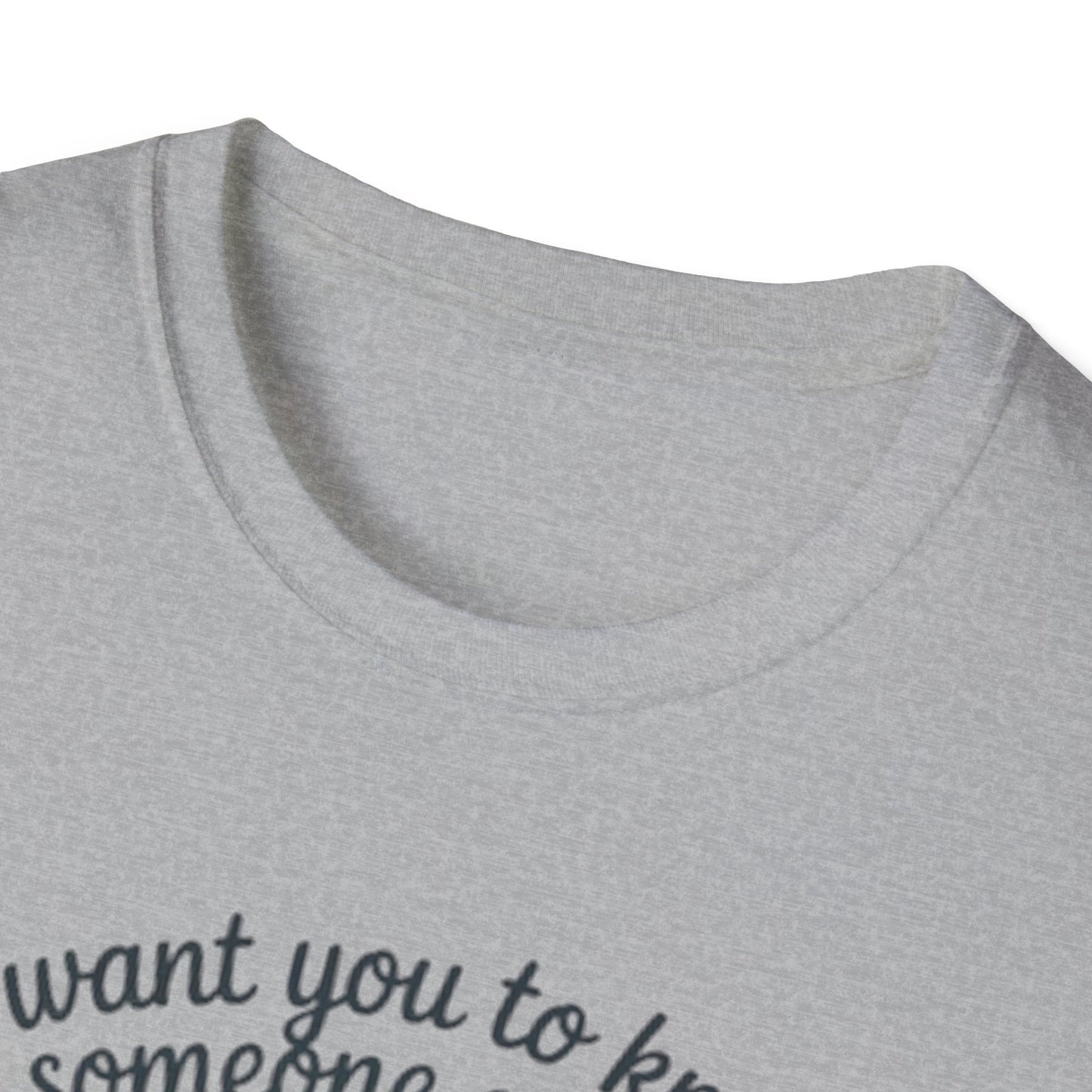 T-Shirt — "I Want You to Know Someone Cares (Not Me But Someone)" Comfort Tee