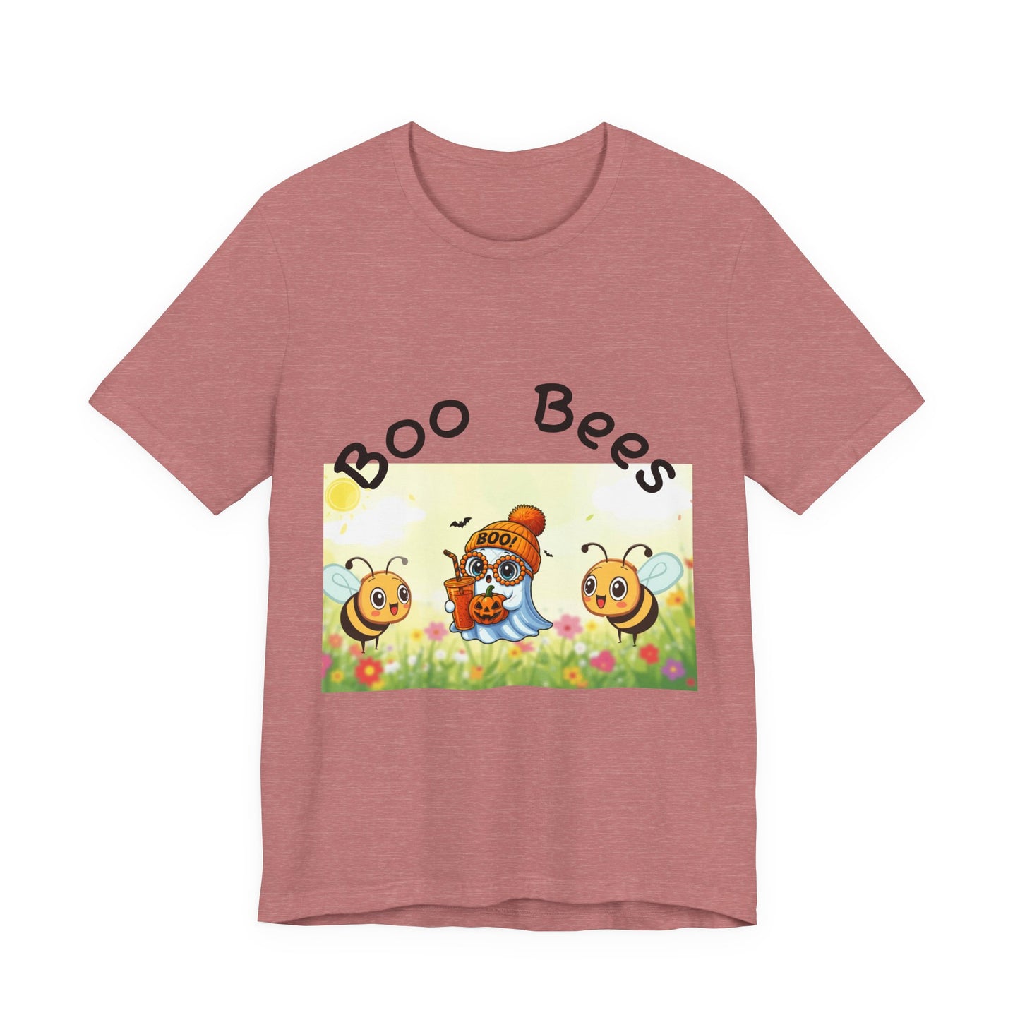 Cute Boo Bees Graphic Tee for Bee Lovers, Funny Bees Shirt, Unisex Summer T-Shirt, Gift for Nature Enthusiasts, Pollinator Awareness