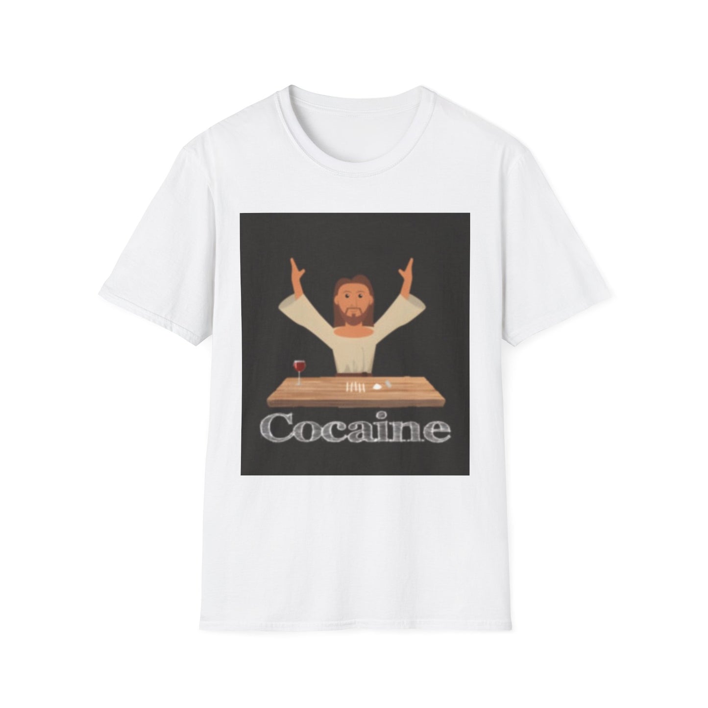 Cocaines Miracle Unisex Softstyle T-Shirt, Men's & Women's Tee, Funny Graphic Shirt, Humorous Gift, Casual Wear, Birthday Present