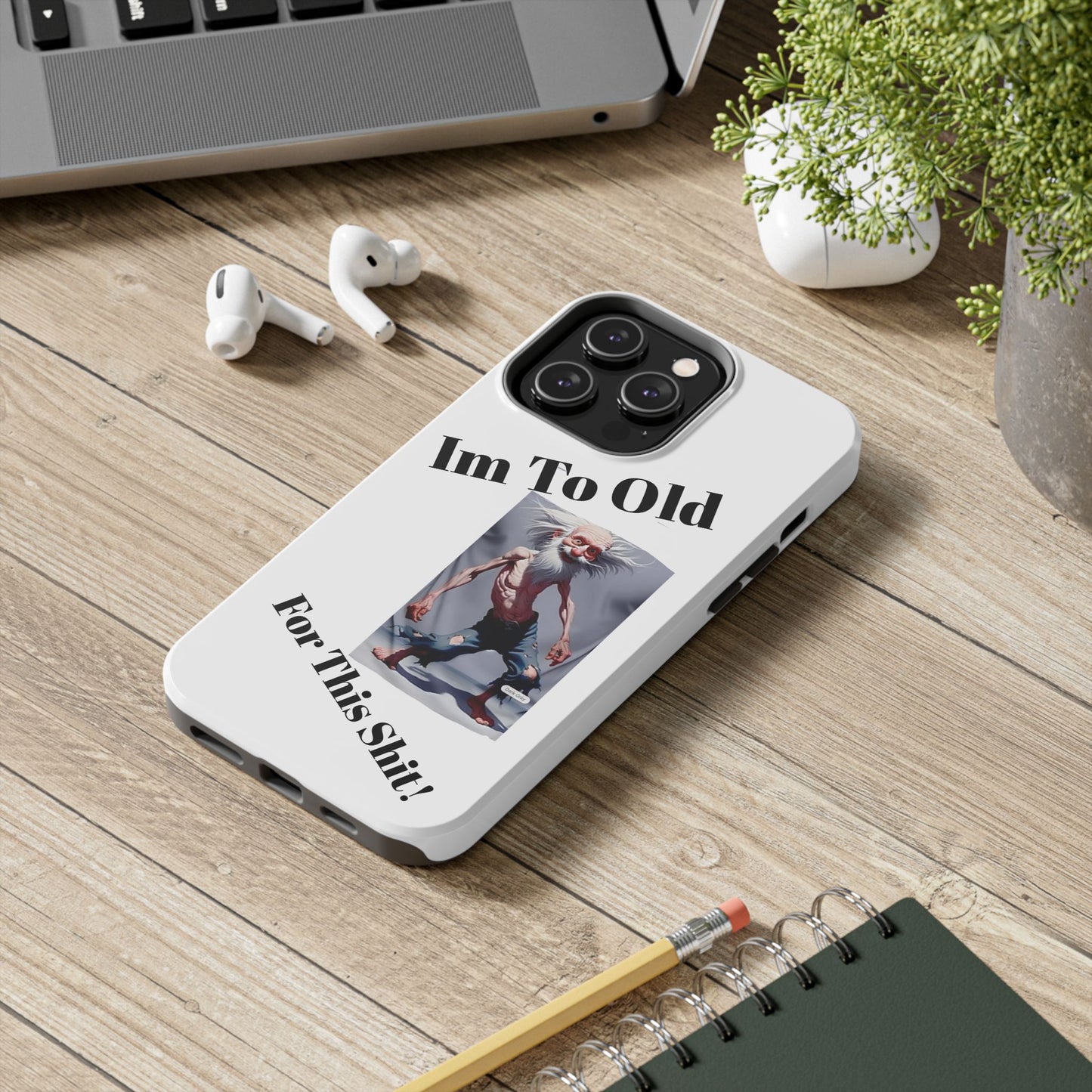 Humorous Tough Phone Cases, Quirky Phone Accessories, Gifts for Seniors, Fun Tech Gadgets, Unique Dad Gifts, Phone Protection