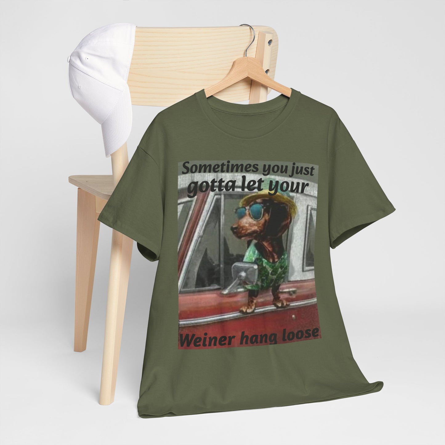 Dachshund 'Let Your Wiener Hang Loose' Graphic Tee