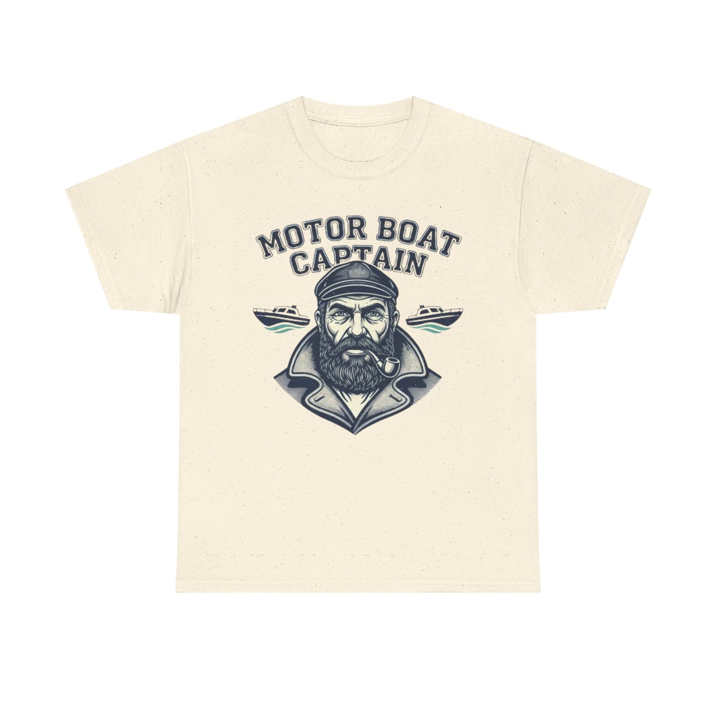 Motor Boat Captain T-Shirt — 'All Hands On Deck' Nautical Crew Tee